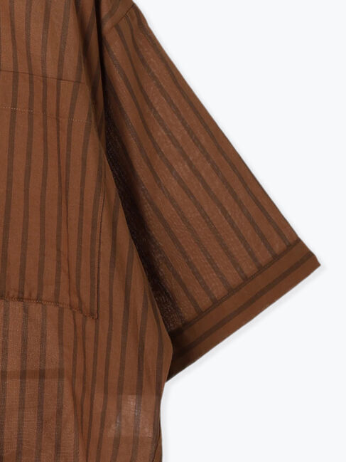 Samansa Mos2 blue「◎シアーストライプシャツ」|シャツ・ブラウス|