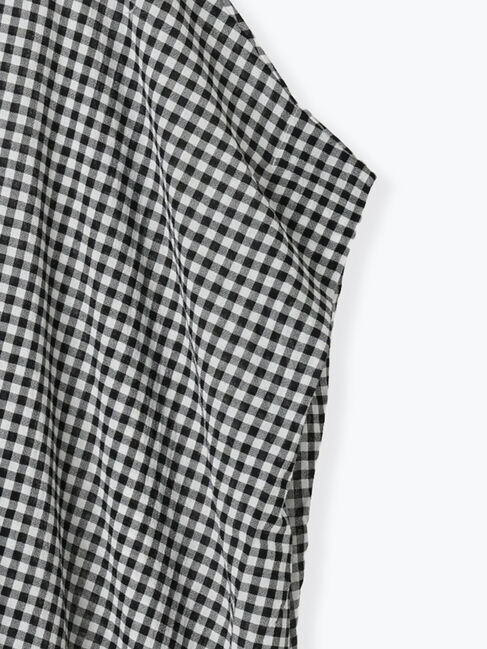 Samansa Mos2「柄アソート肩タックバンドカラーチュニック」|シャツ・ブラウス|