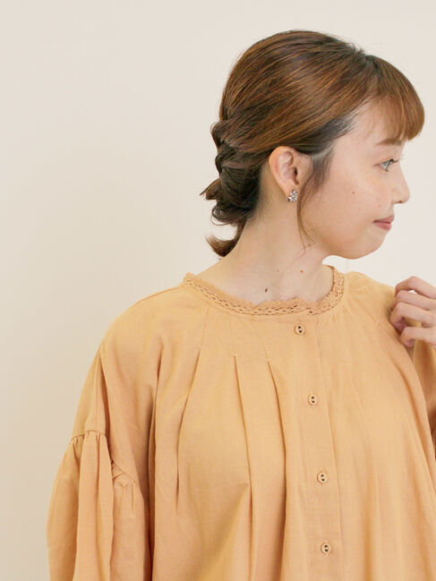 Samansa Mos2「【S/Mサイズ】レース前後着ワンピース」|ワンピース|オレンジ