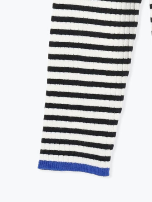 Samansa Mos2 blue「【Hug knit】リブハイネックプルオーバー」|ニット・セーター|