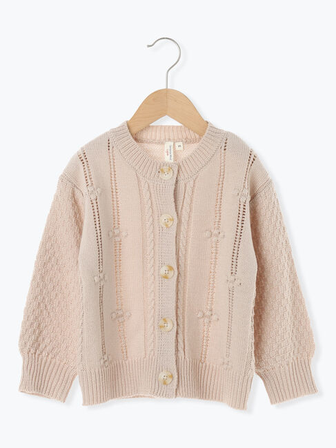 Samansa Mos2 Lagom「【マシンウォッシャブル】ニットカーディガン」|カーディガン|ベージュ