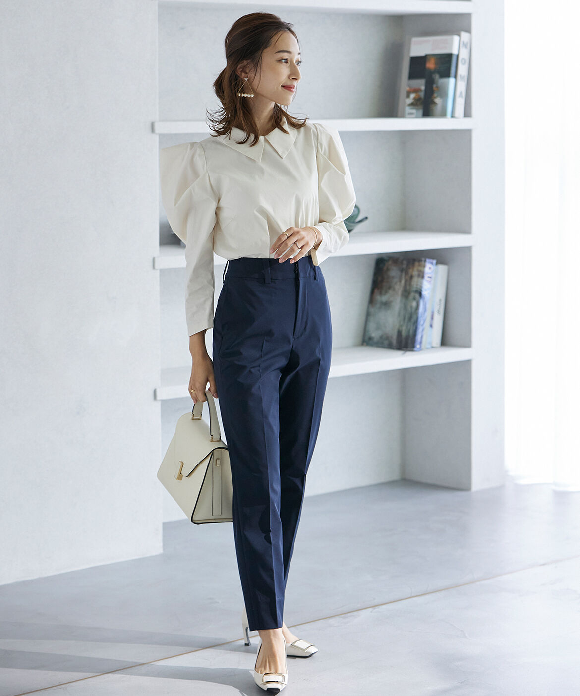 Maglie le cassetto「《M Maglie le cassetto&times;吉田理紗》美脚ストレートパンツ」|スラックス|