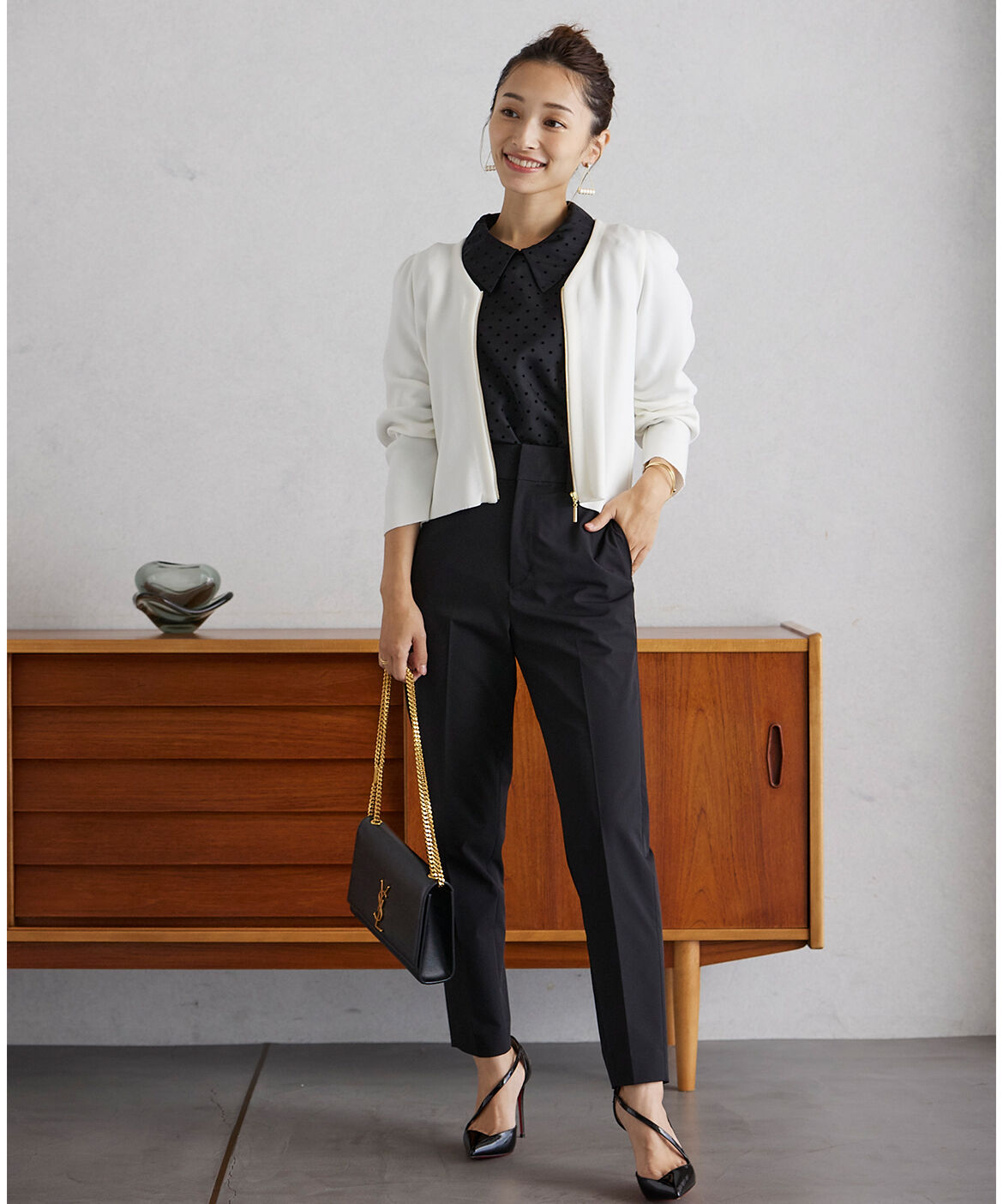 Maglie le cassetto「《M Maglie le cassetto&times;吉田理紗》美脚ストレートパンツ」|スラックス|