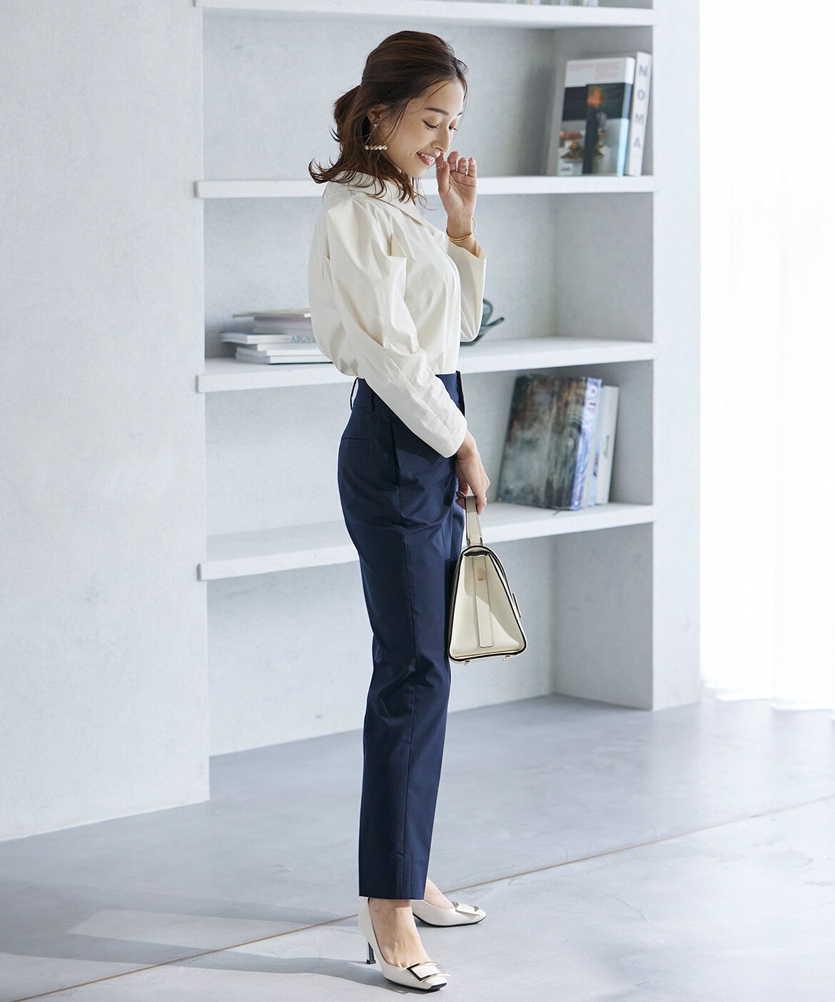 Maglie le cassetto「《M Maglie le cassetto&times;吉田理紗》美脚ストレートパンツ」|スラックス|