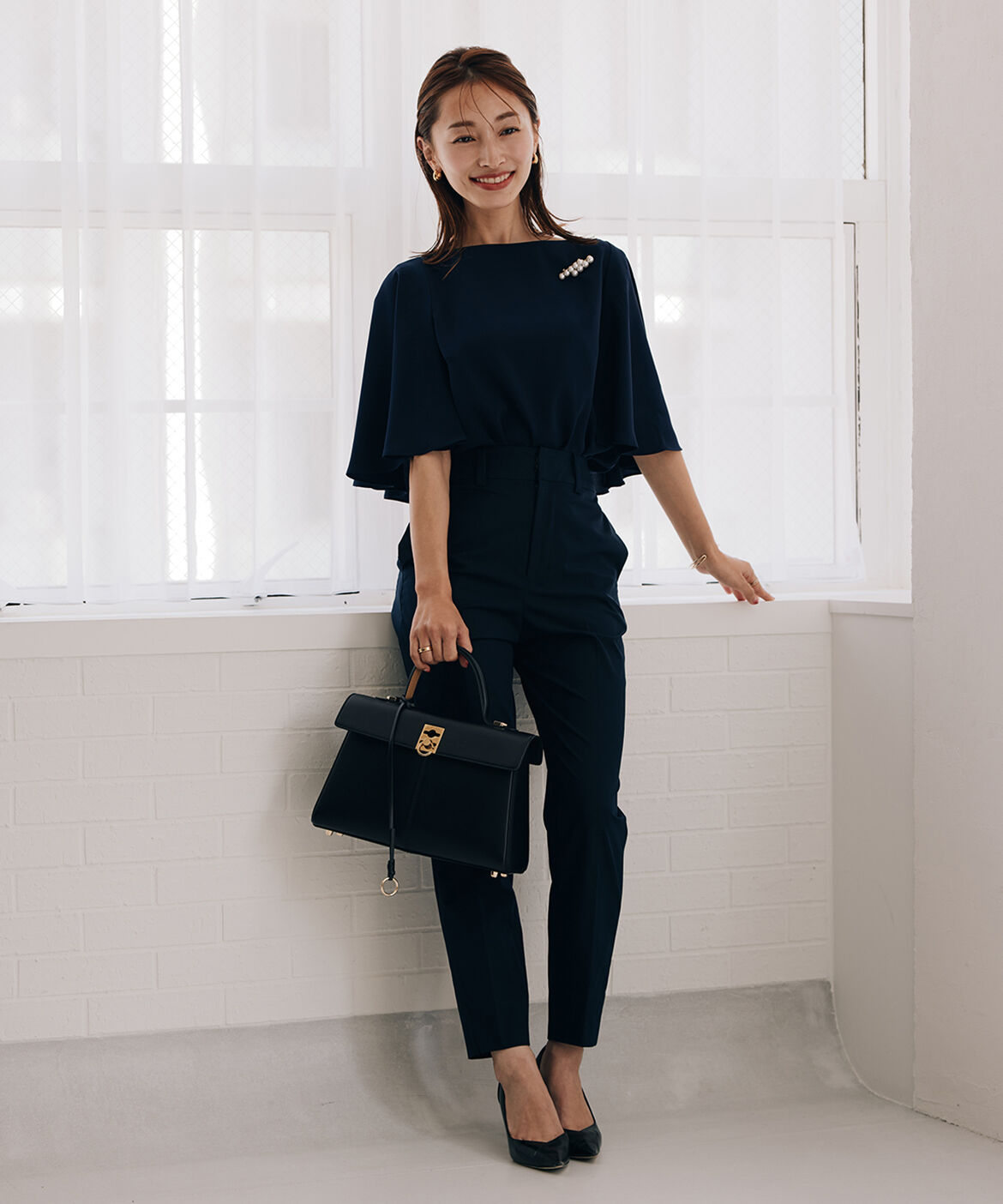 Maglie le cassetto「《M Maglie le cassetto&times;吉田理紗》美脚ストレートパンツ」|スラックス|