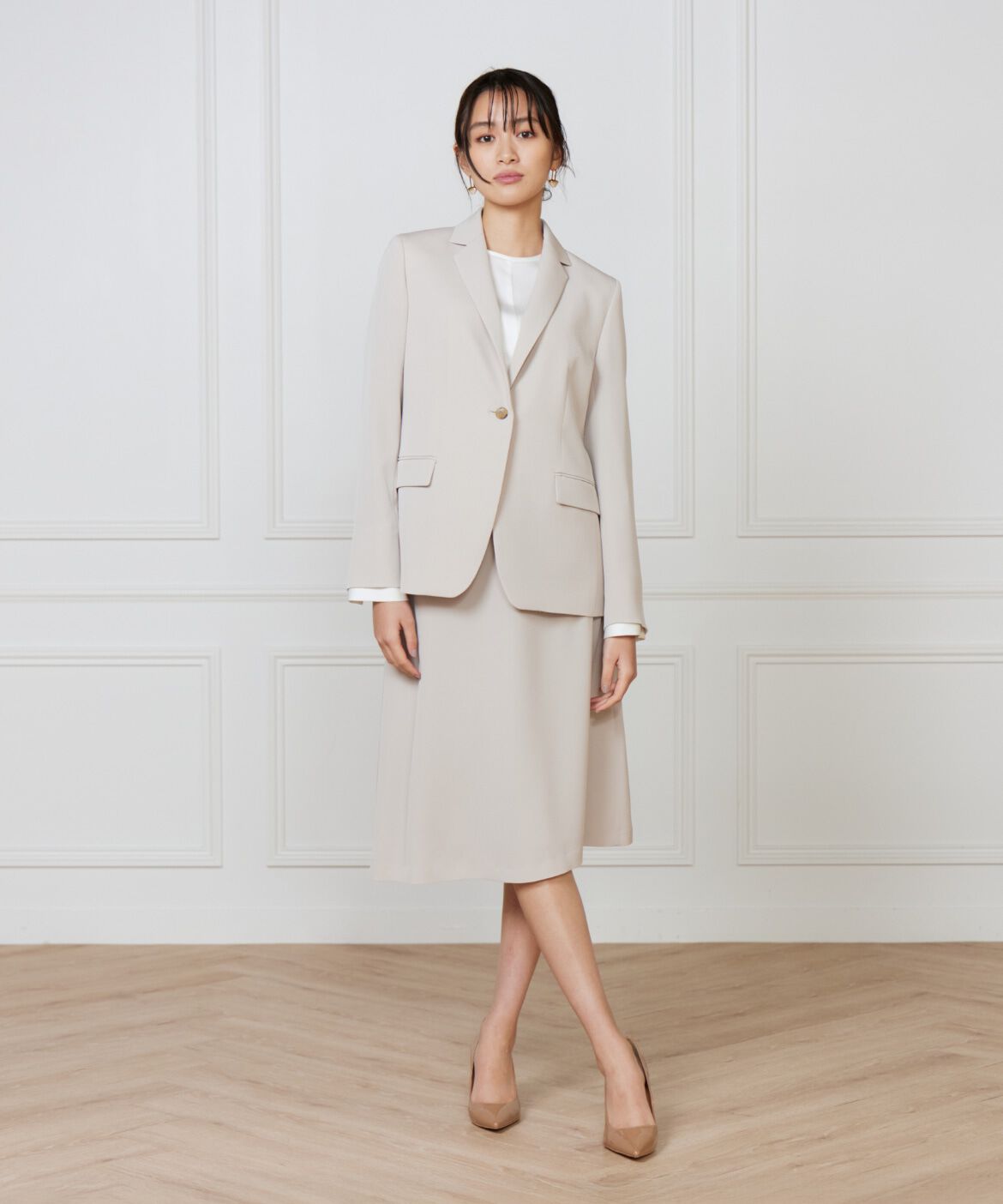 INED「《大きいサイズ》テーラードジャケット」|テーラードジャケット|