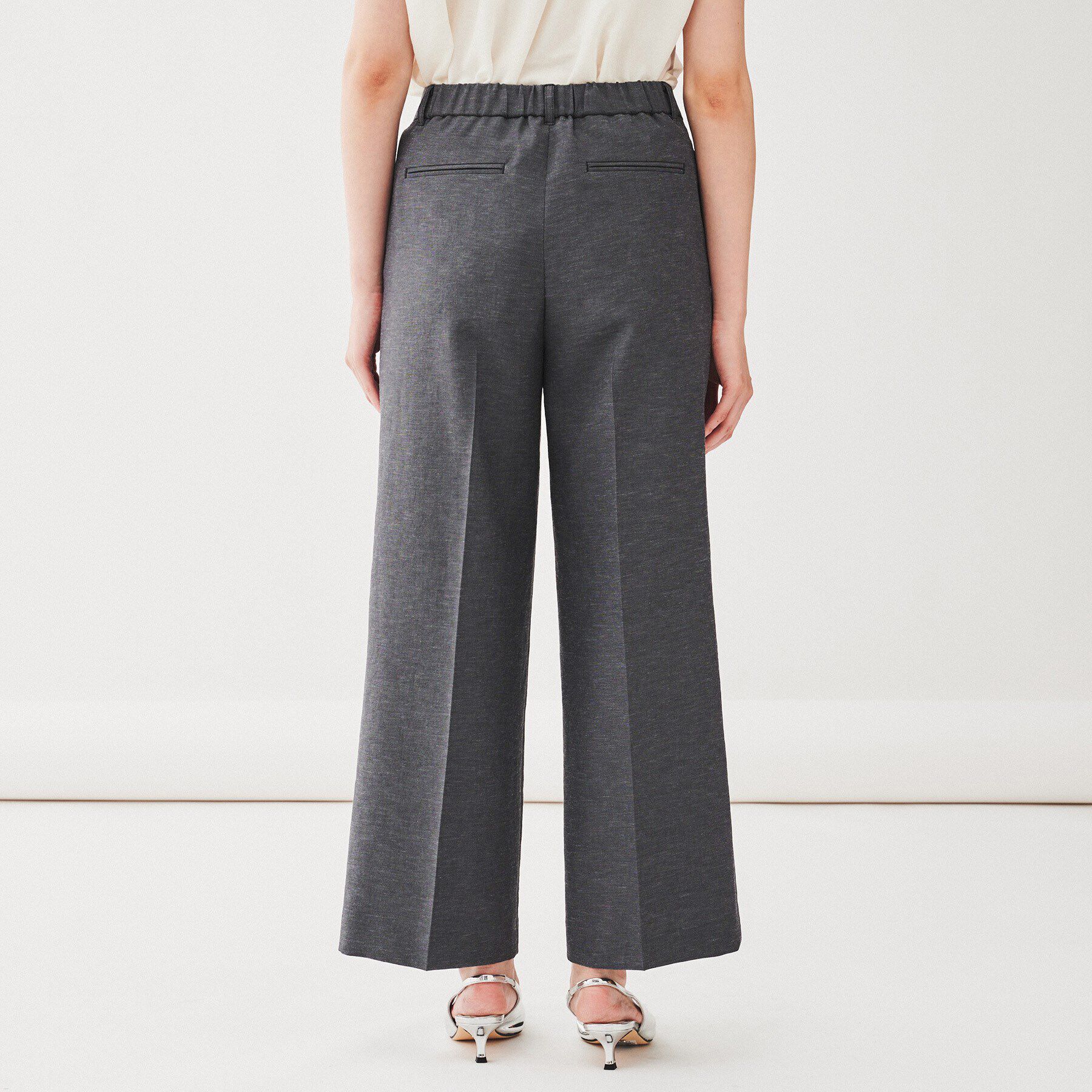 UNTITLED「【薄地／ストレッチ】ベーシックシルエット　ドライタッチワイドパンツ」|その他|