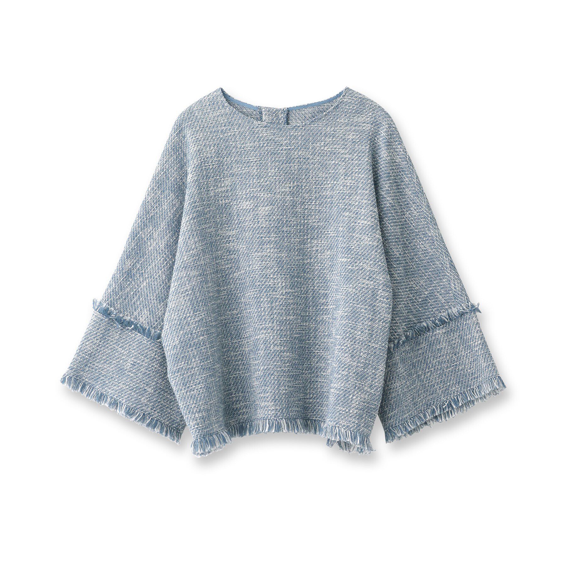 UNTITLED「【レイヤードもオススメ/薄手ツイード素材】ツイードフリンジトップス」|シャツ・ブラウス|