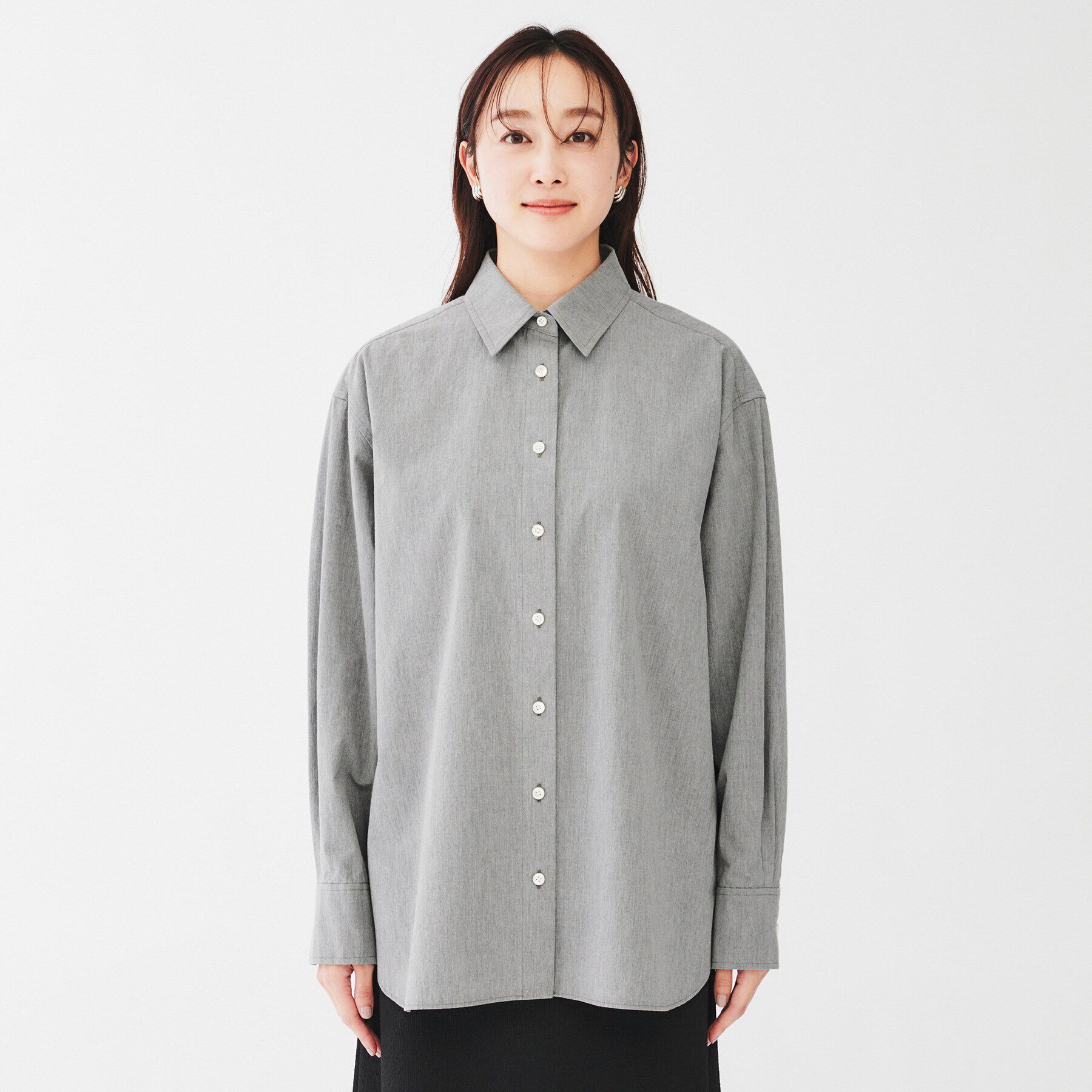 UNTITLED「【コットン100/羽織りにもオススメ！】タイプライター ビッグシャツ」|シャツ・ブラウス|