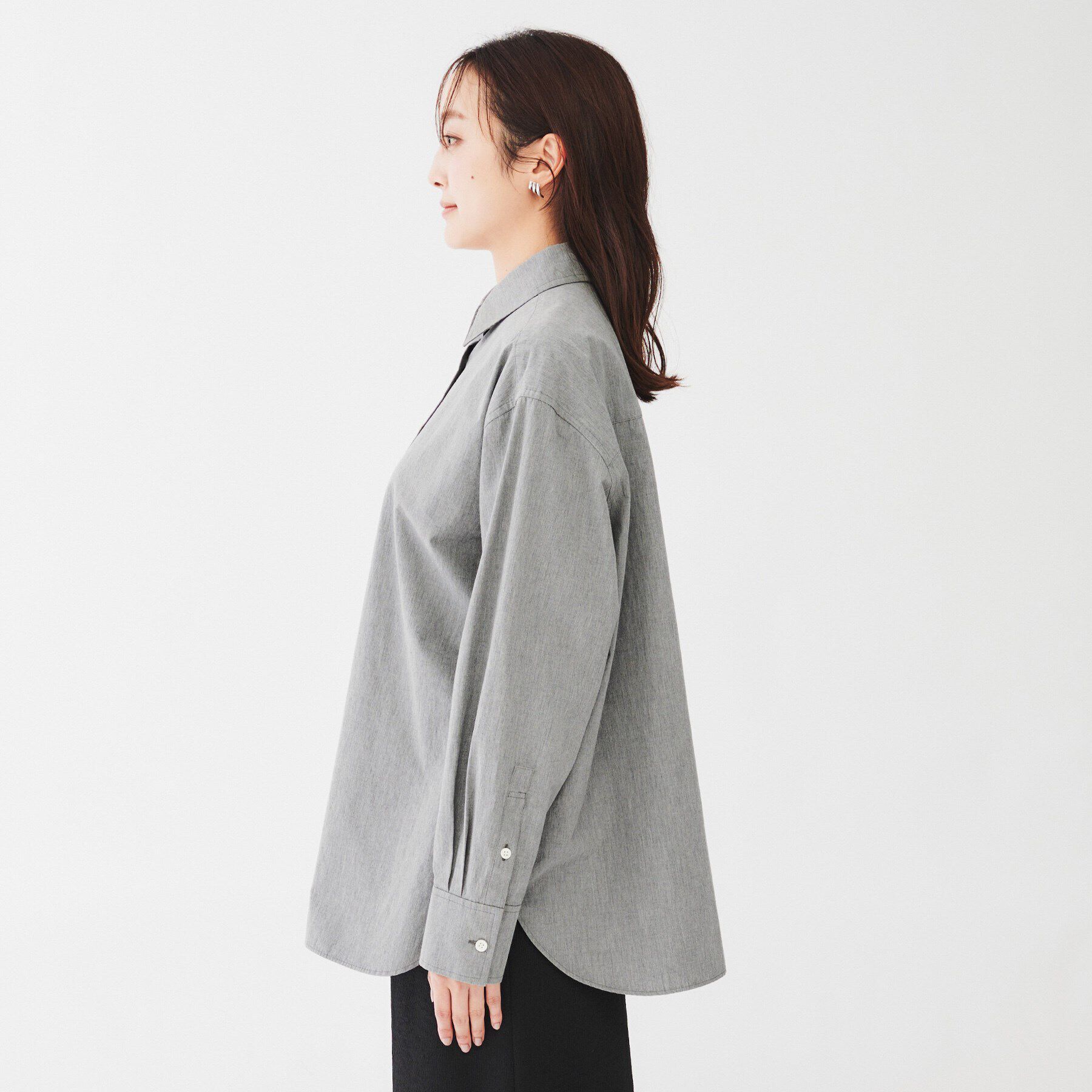 UNTITLED「【コットン100/羽織りにもオススメ！】タイプライター ビッグシャツ」|シャツ・ブラウス|