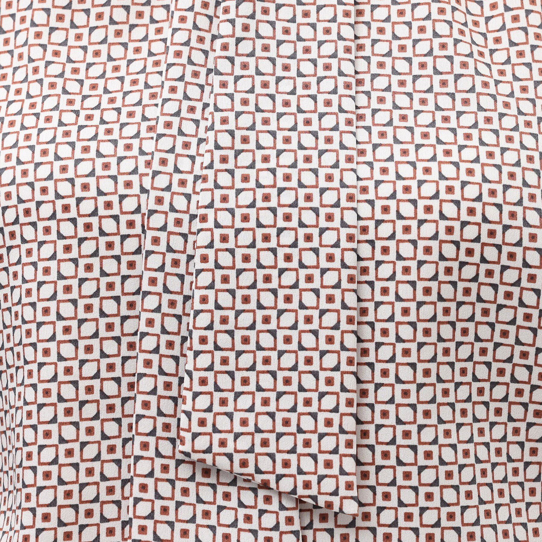 UNTITLED「【通勤スーツ/入卒/セレモニー】幾何柄ボウタイブラウス」|シャツ・ブラウス|