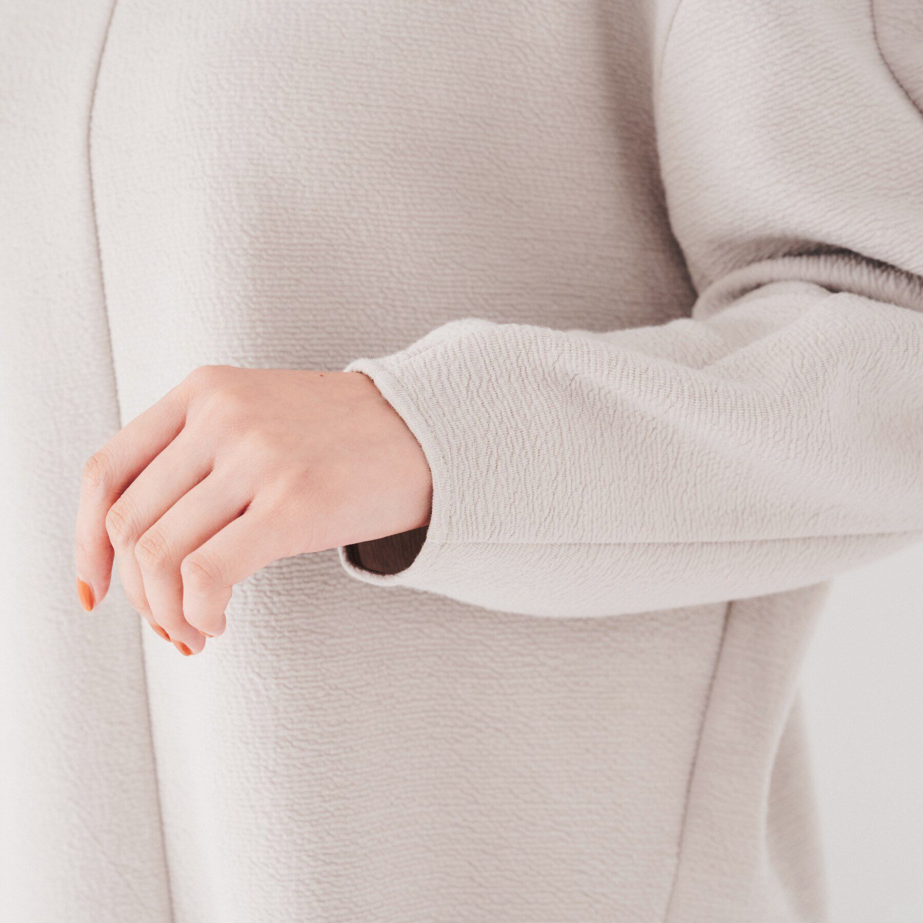 UNTITLED「【洗える】ウェーブ調ジャージトップス」|Tシャツ・カットソー|