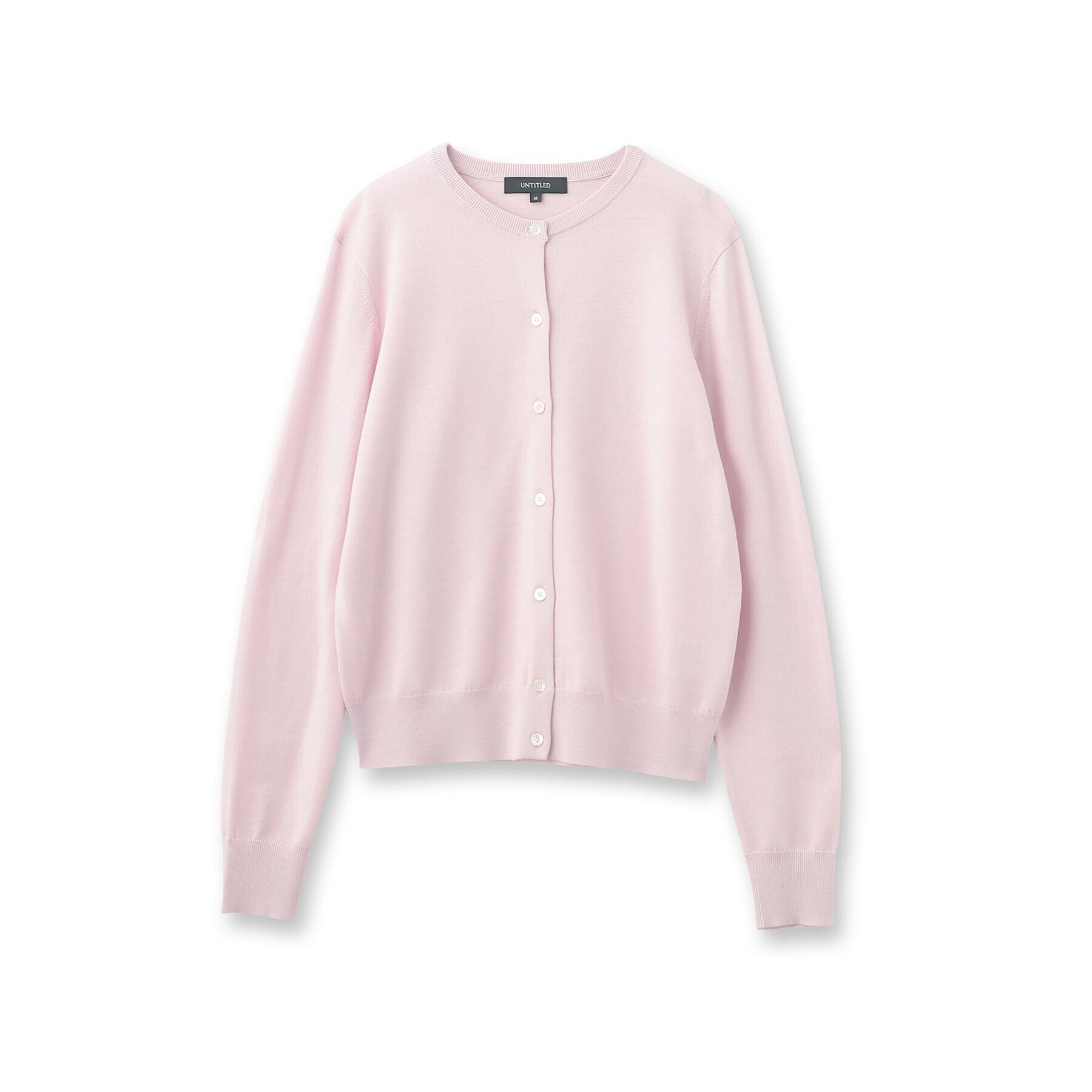 UNTITLED「ウール クルーネックニットカーディガン」|カーディガン|