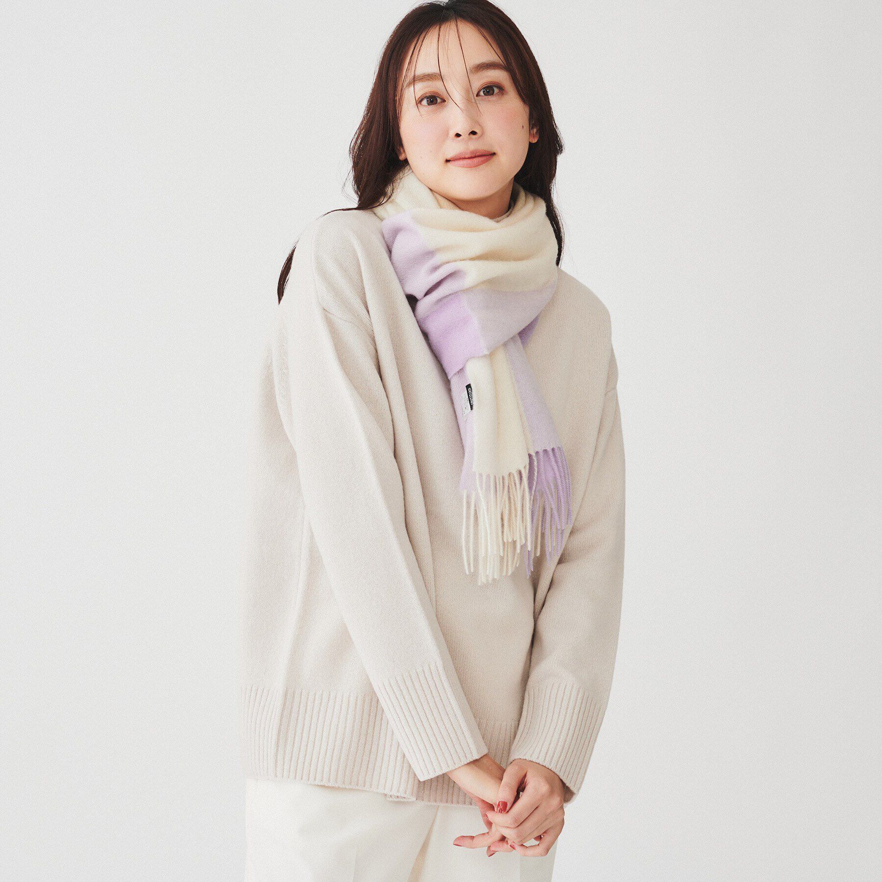 UNTITLED「【手洗い可/クリスマスギフト】ラムズウールマフラー」|ストール|