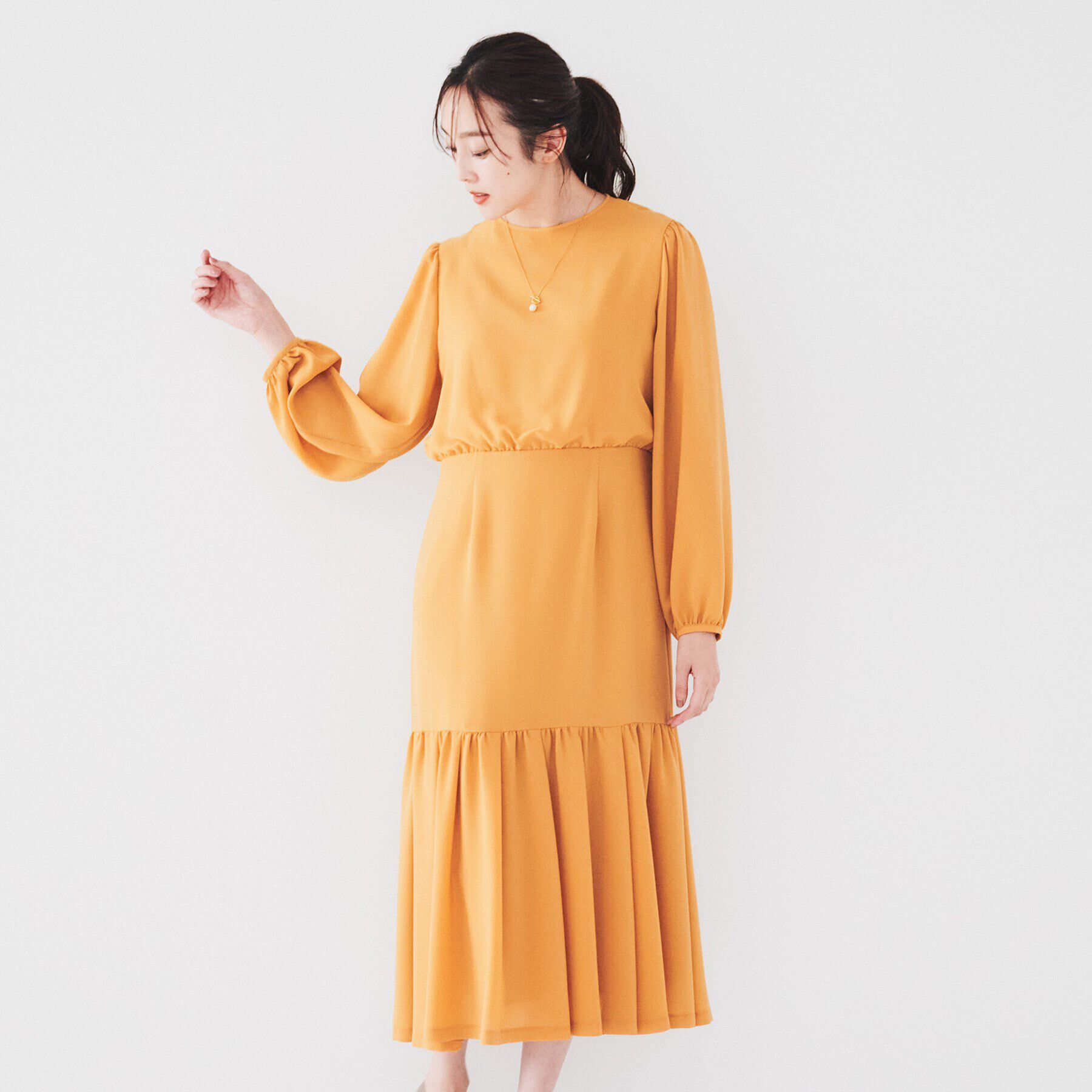 UNTITLED「【フォーマル/シーズンレス】ジョーゼット ティアードドレス」|ワンピース|