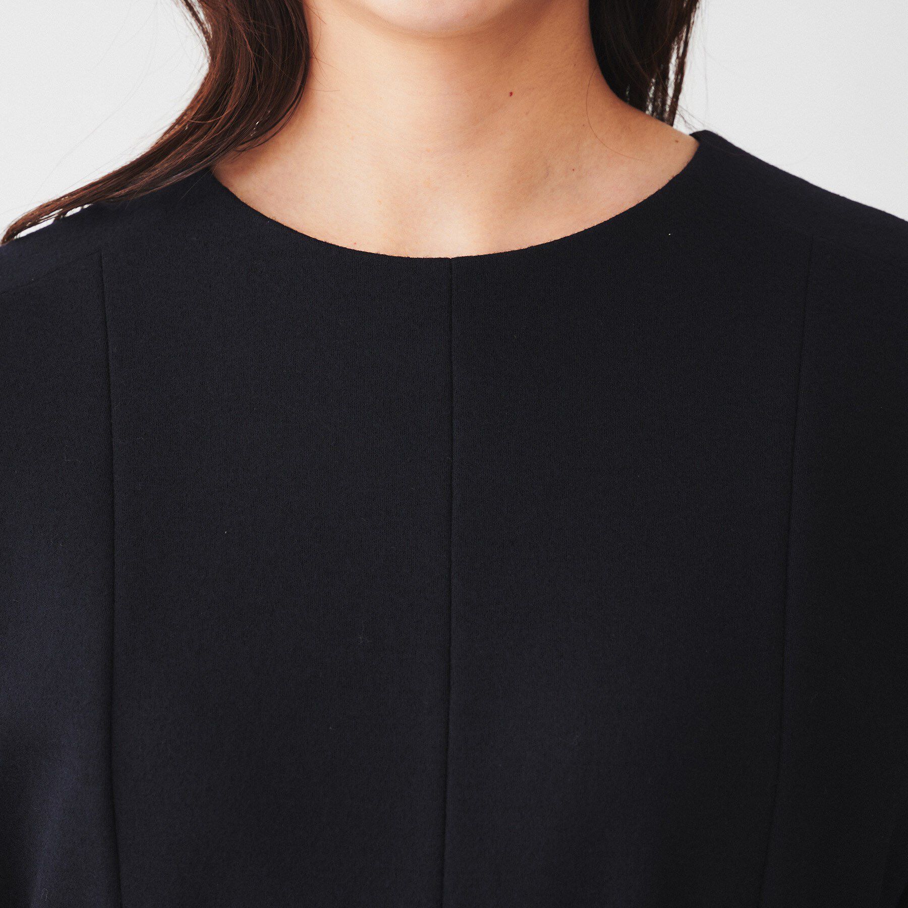 UNTITLED「【日本製/きれい目/ベルト付】ミルドジャージワンピース」|ワンピース|