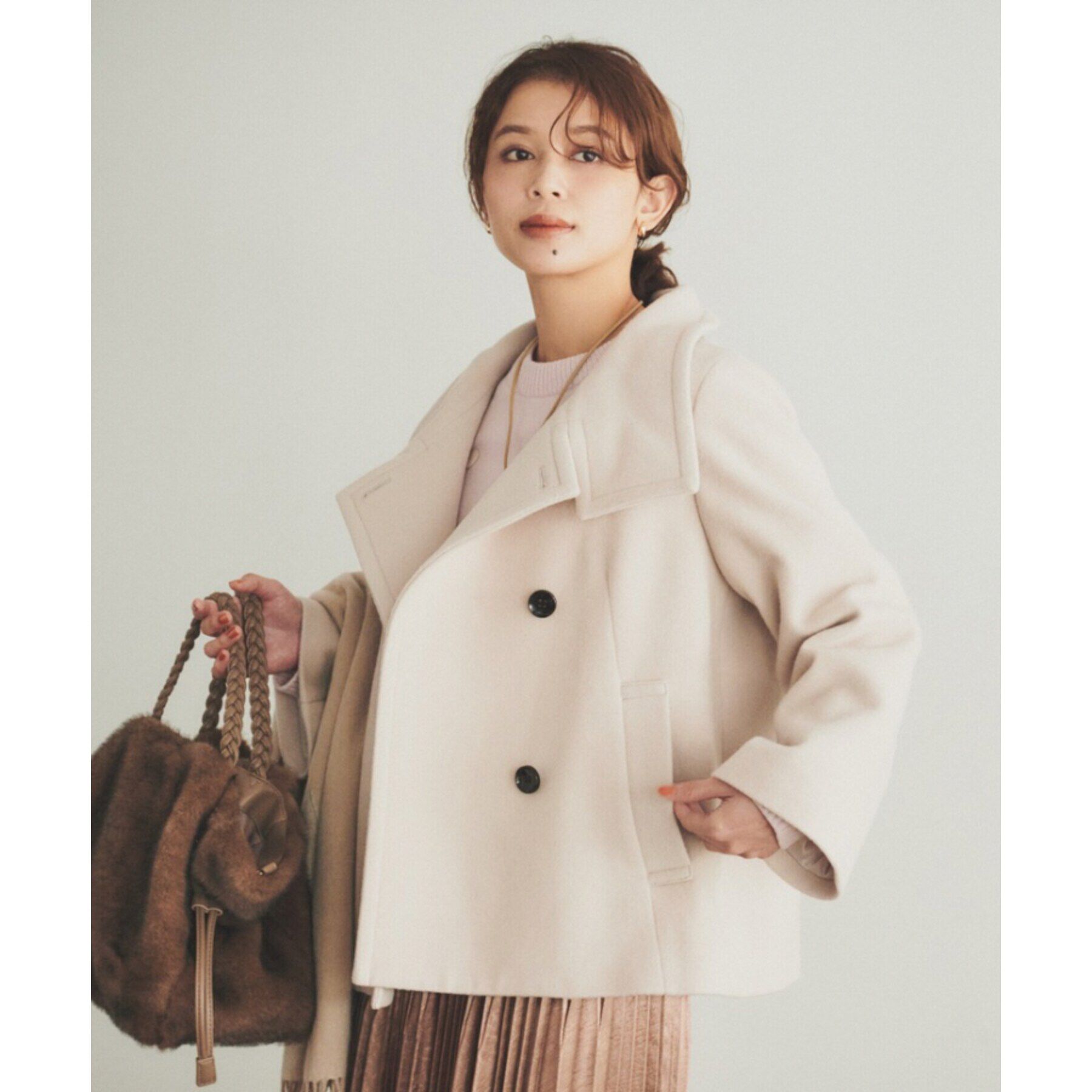 UNTITLED「【日本製】2WAYウールショートコート」|その他|