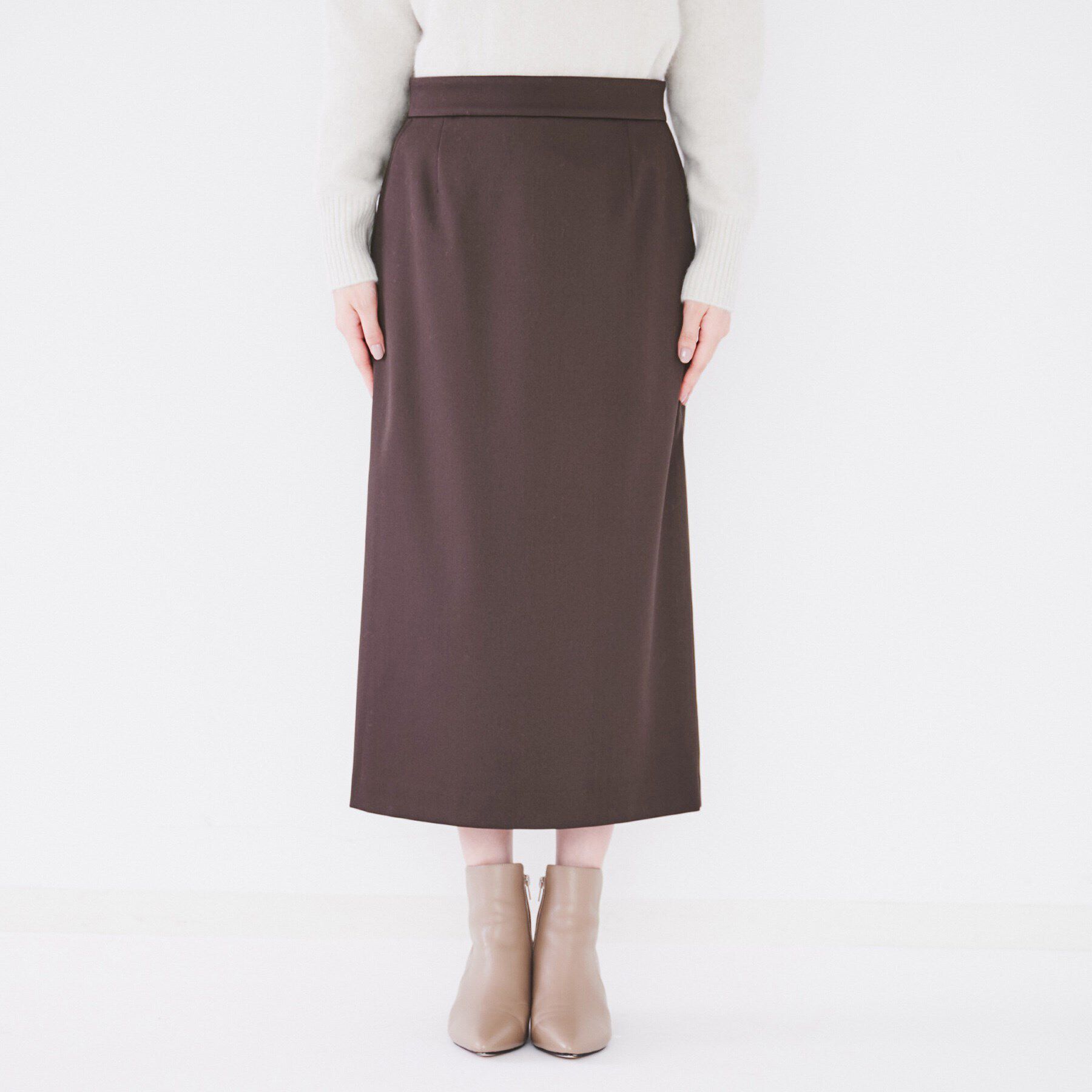 UNTITLED「【肩紐取り外し可/日本製/ミモレ丈】2WAYジャンパースカート」|スカート|