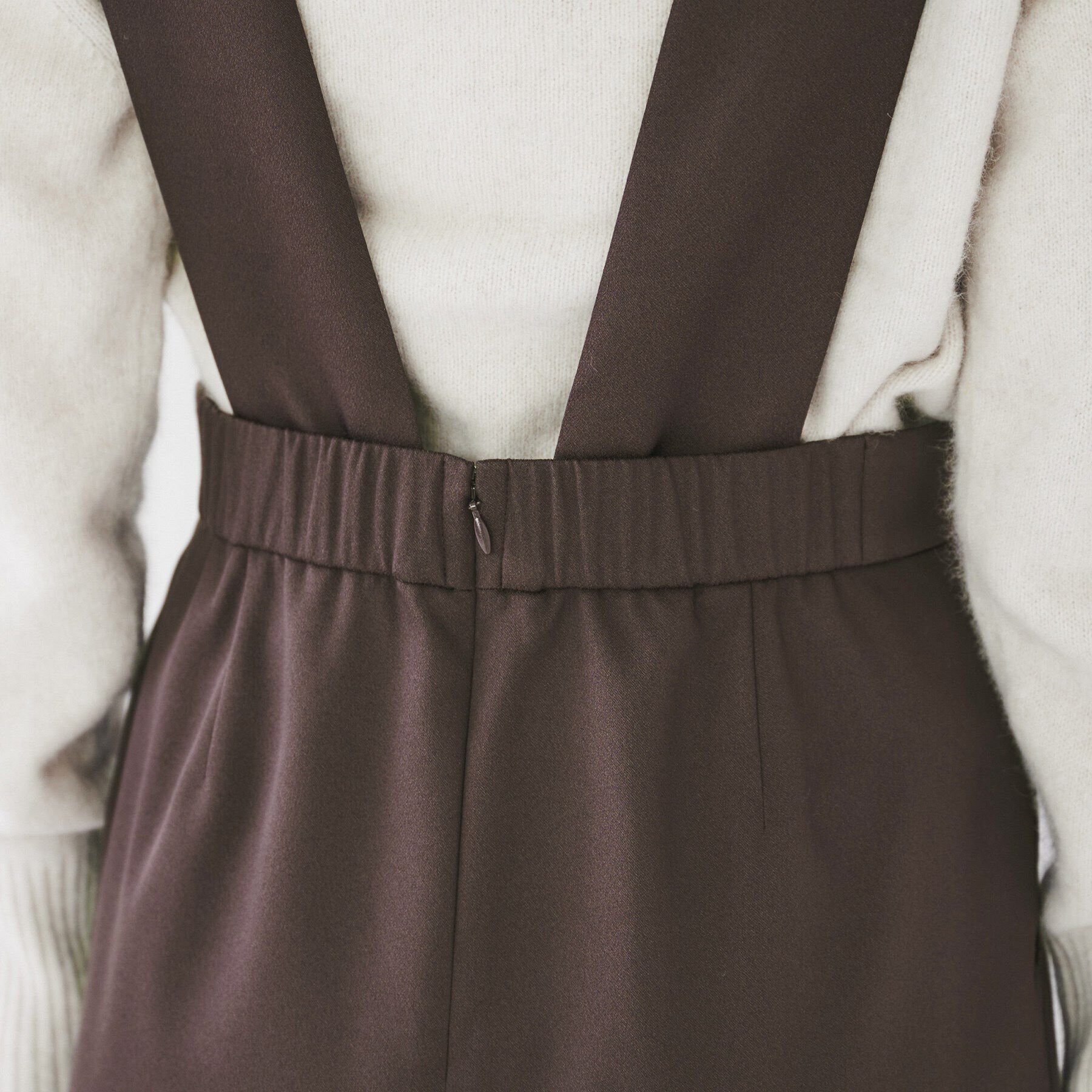 UNTITLED「【肩紐取り外し可/日本製/ミモレ丈】2WAYジャンパースカート」|スカート|