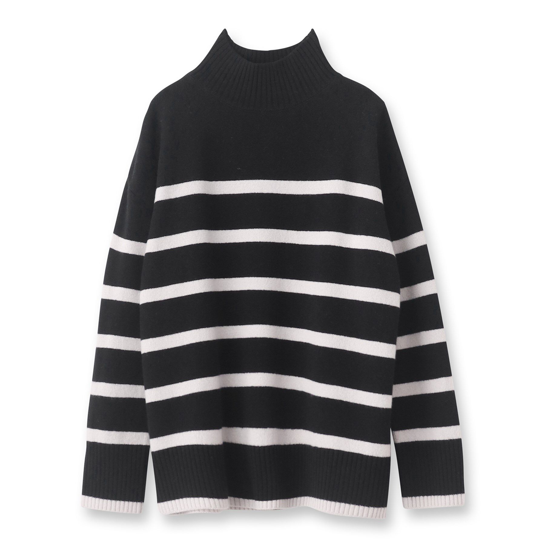 UNTITLED「ラムウールカシミヤ ボトルネックプルオーバーニット」|ニット・セーター|