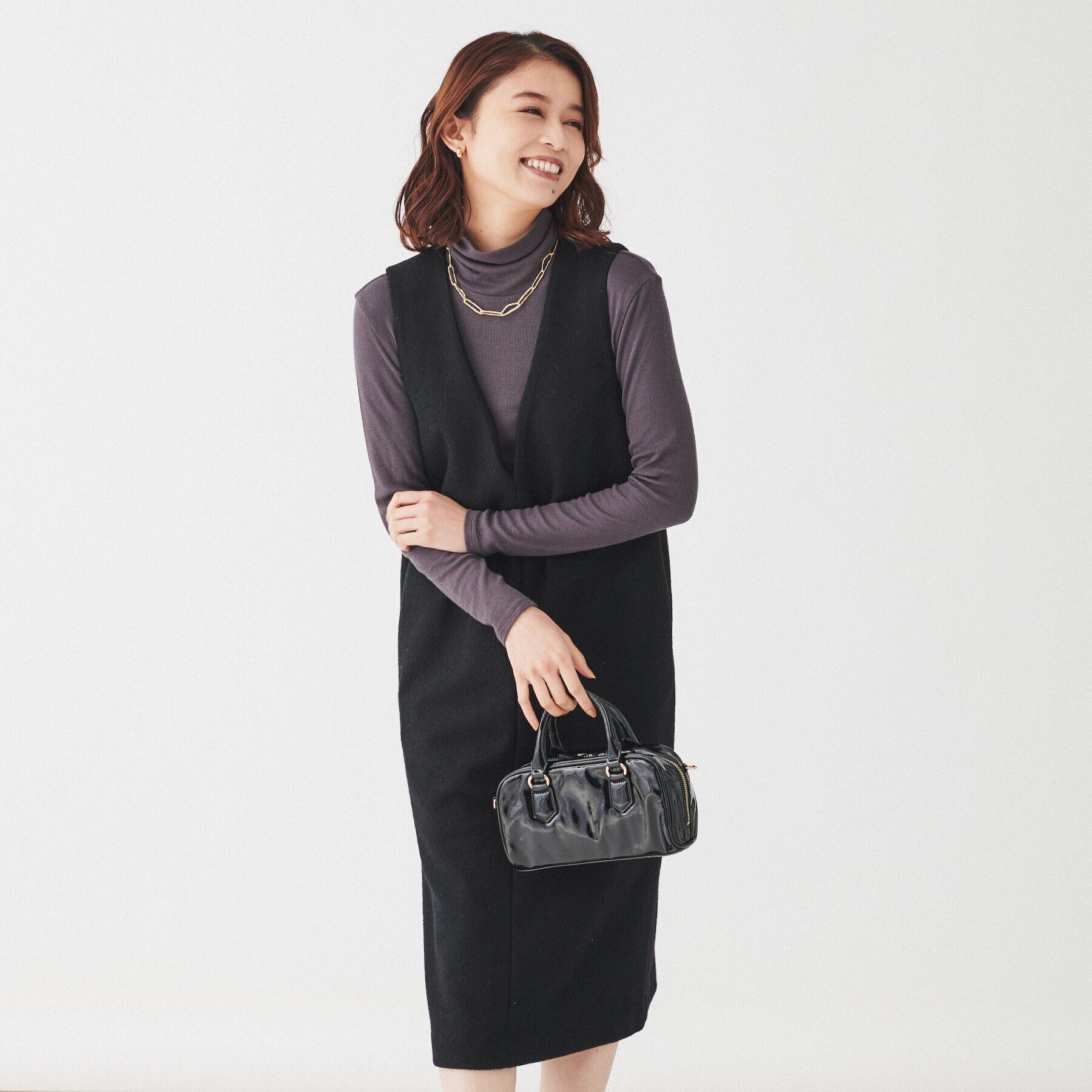 UNTITLED「【きれいめ/ポケット付】ブークレジャンパースカート」|ワンピース|