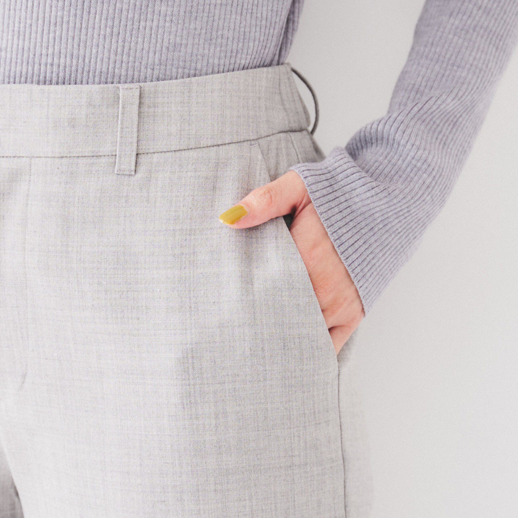 UNTITLED「【後ろウエストゴム/洗える】2WAYストレッチテーパードパンツ」|その他|