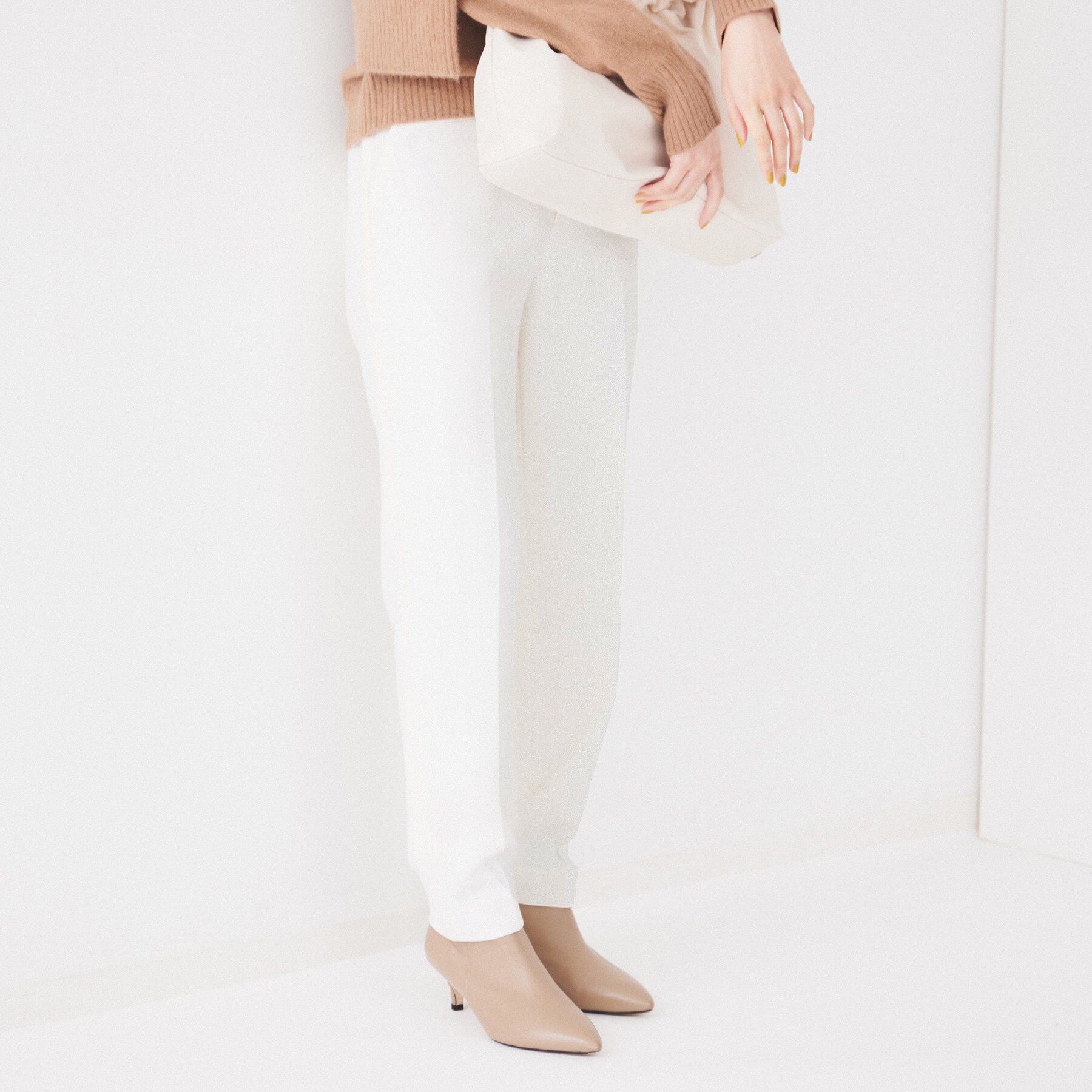 UNTITLED「【後ろウエストゴム/洗える】2WAYストレッチテーパードパンツ」|その他|