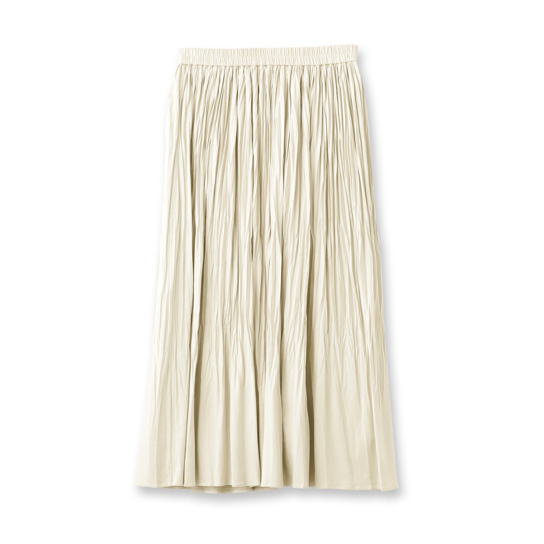 UNTITLED「【洗える/ウエストゴム】スエード調ランダムプリーツスカート」|スカート|