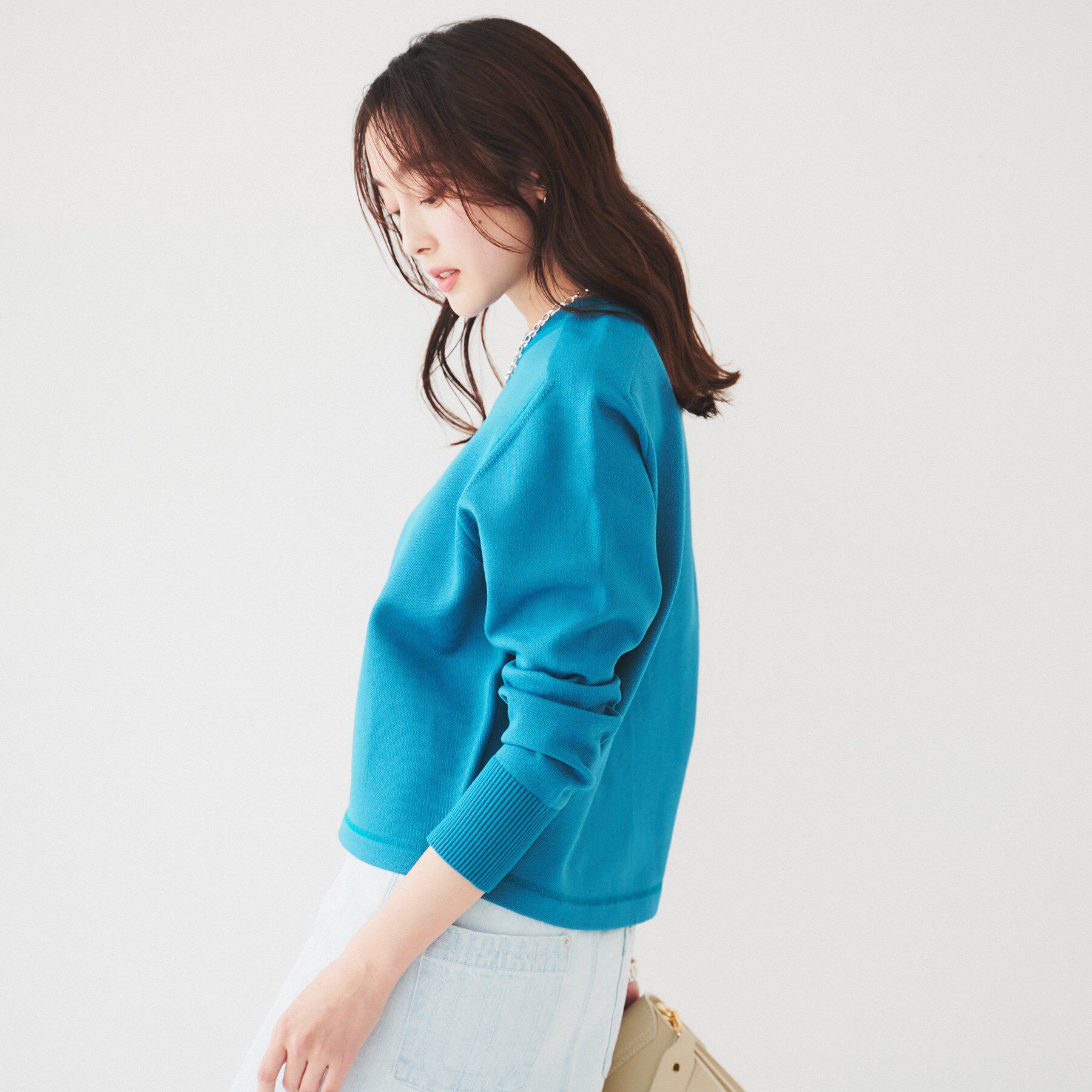 UNTITLED「【オンオフ使える】ドルマンスリーブニット」|ニット・セーター|