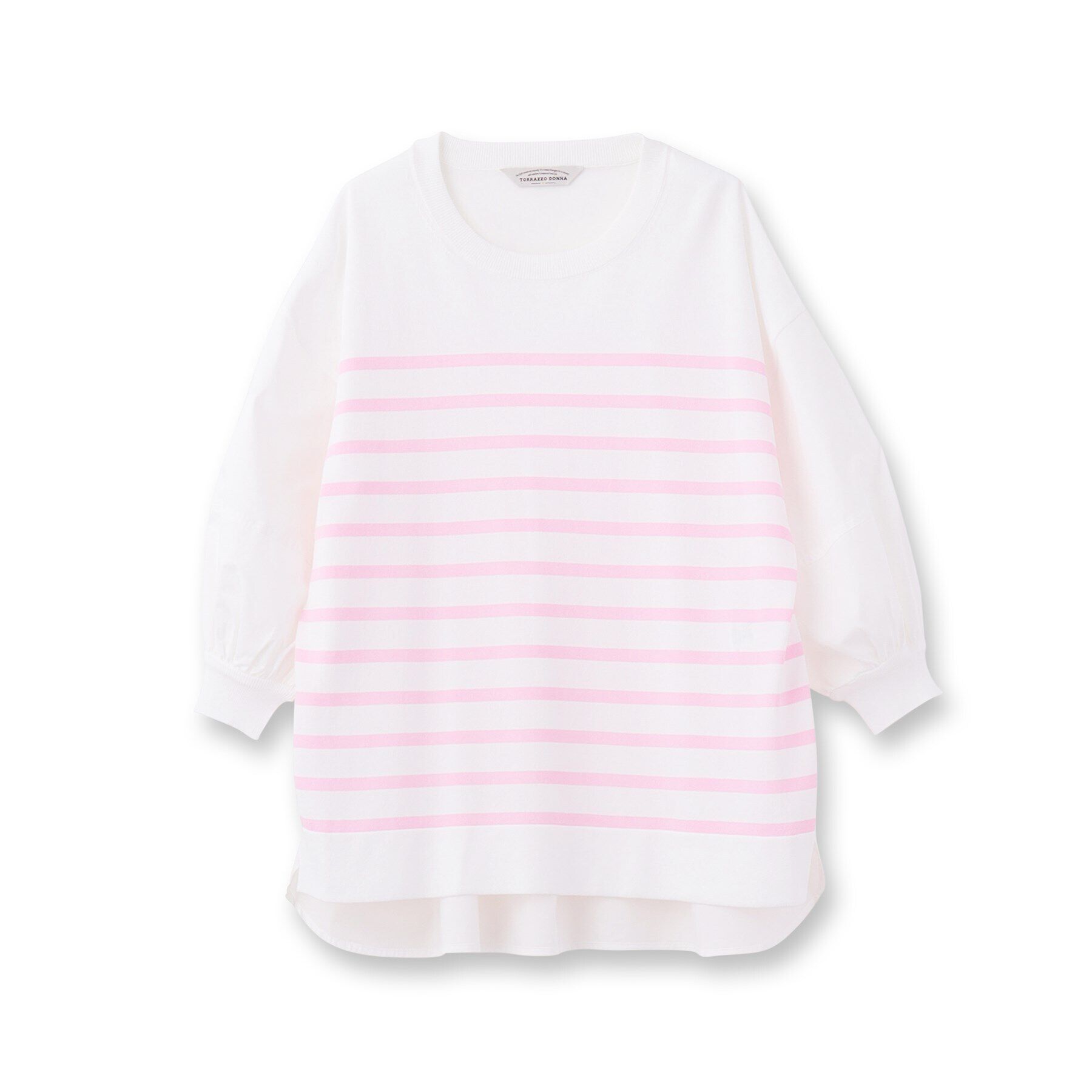 UNTITLED「【TORRAZZO DONNA】ハイブリッドボーダートップス」|Tシャツ・カットソー|