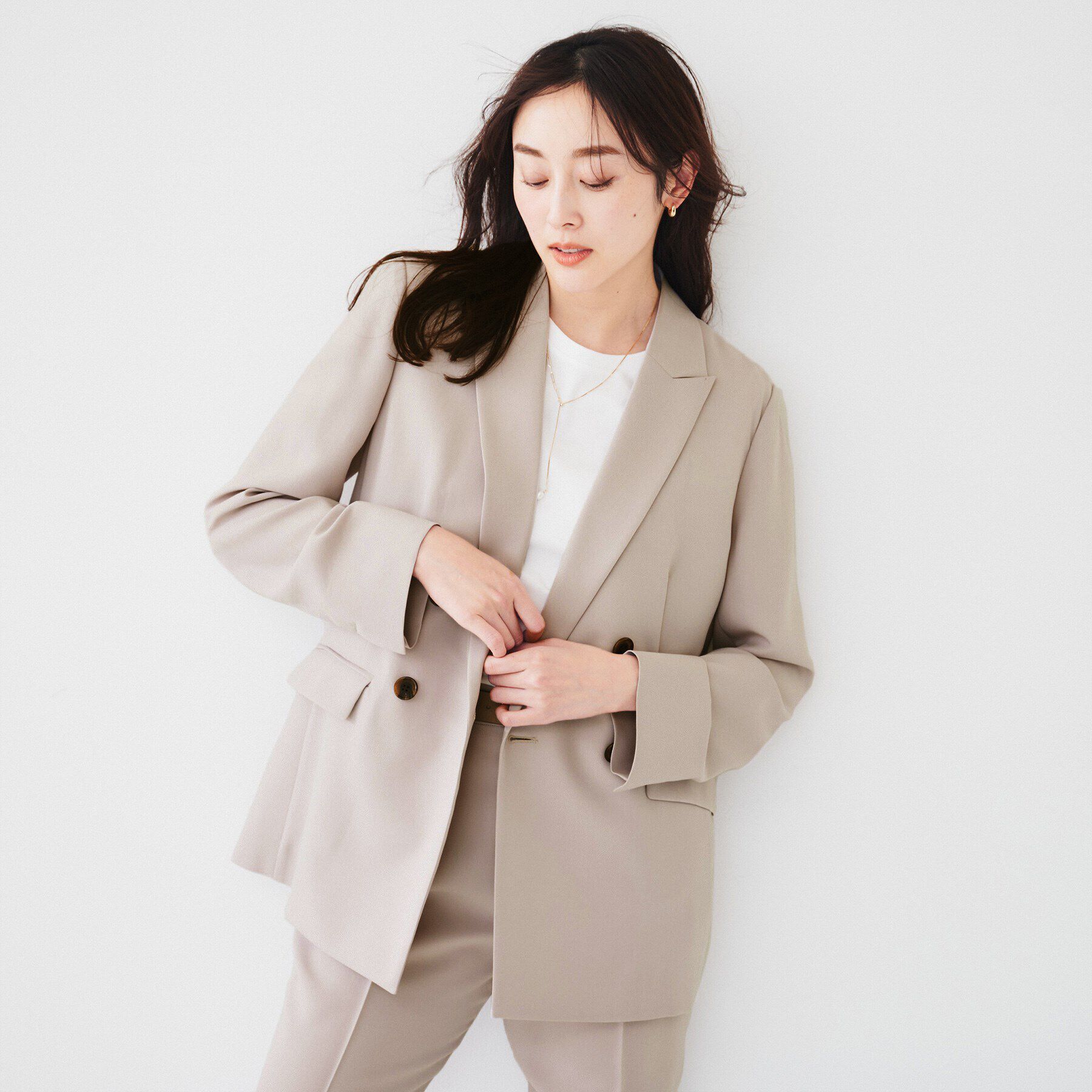 UNTITLED「【セットアップ可能】ライトウェイト ダブルブレストジャケット」|テーラードジャケット|