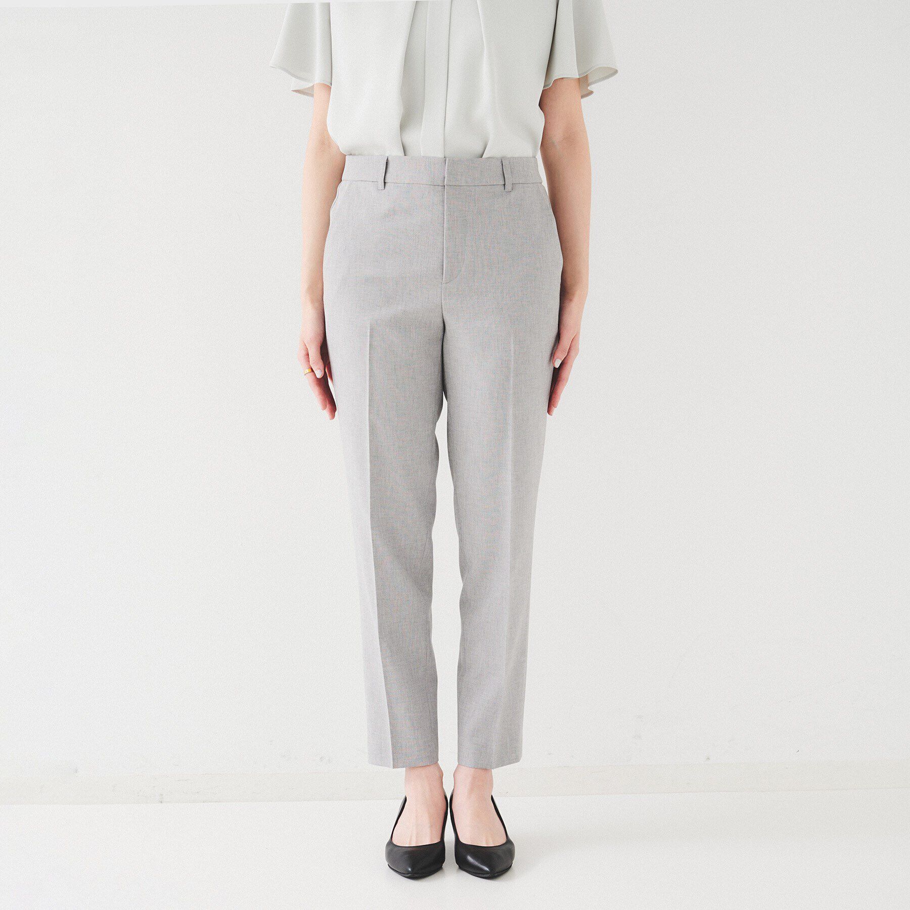 UNTITLED「【セットアップ可能】リネンライク テーパードパンツ」|その他|