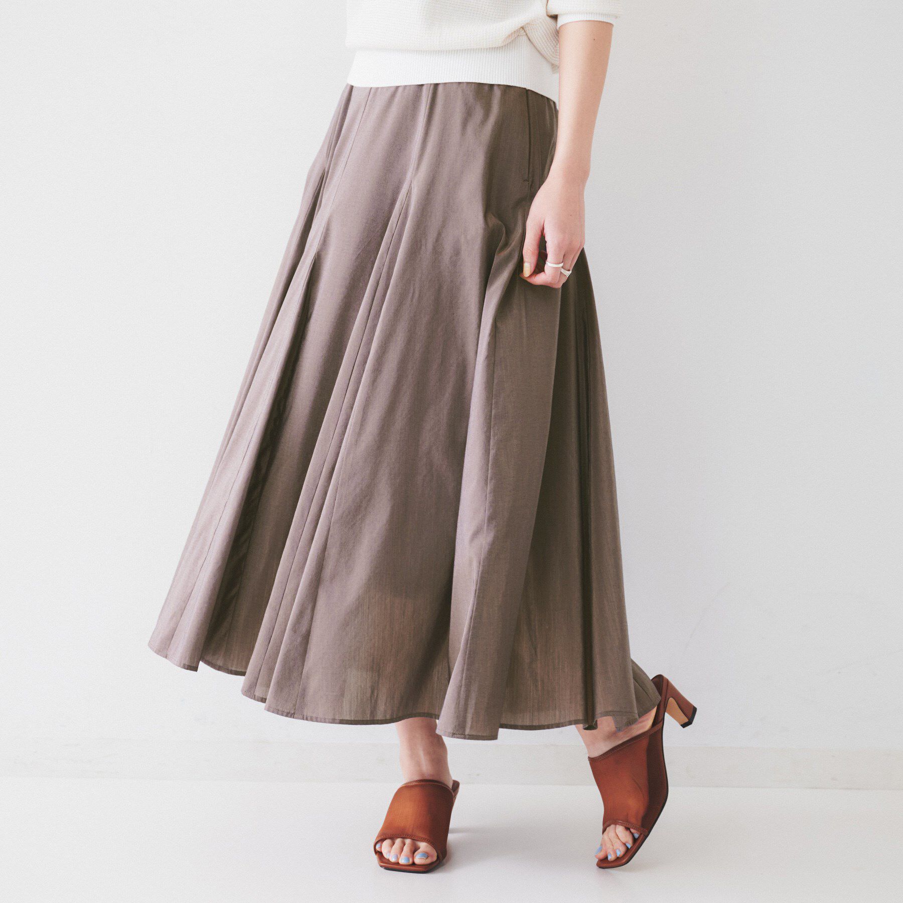 UNTITLED「【トレンド/後ろゴム】ローンフレアスカート」|スカート|