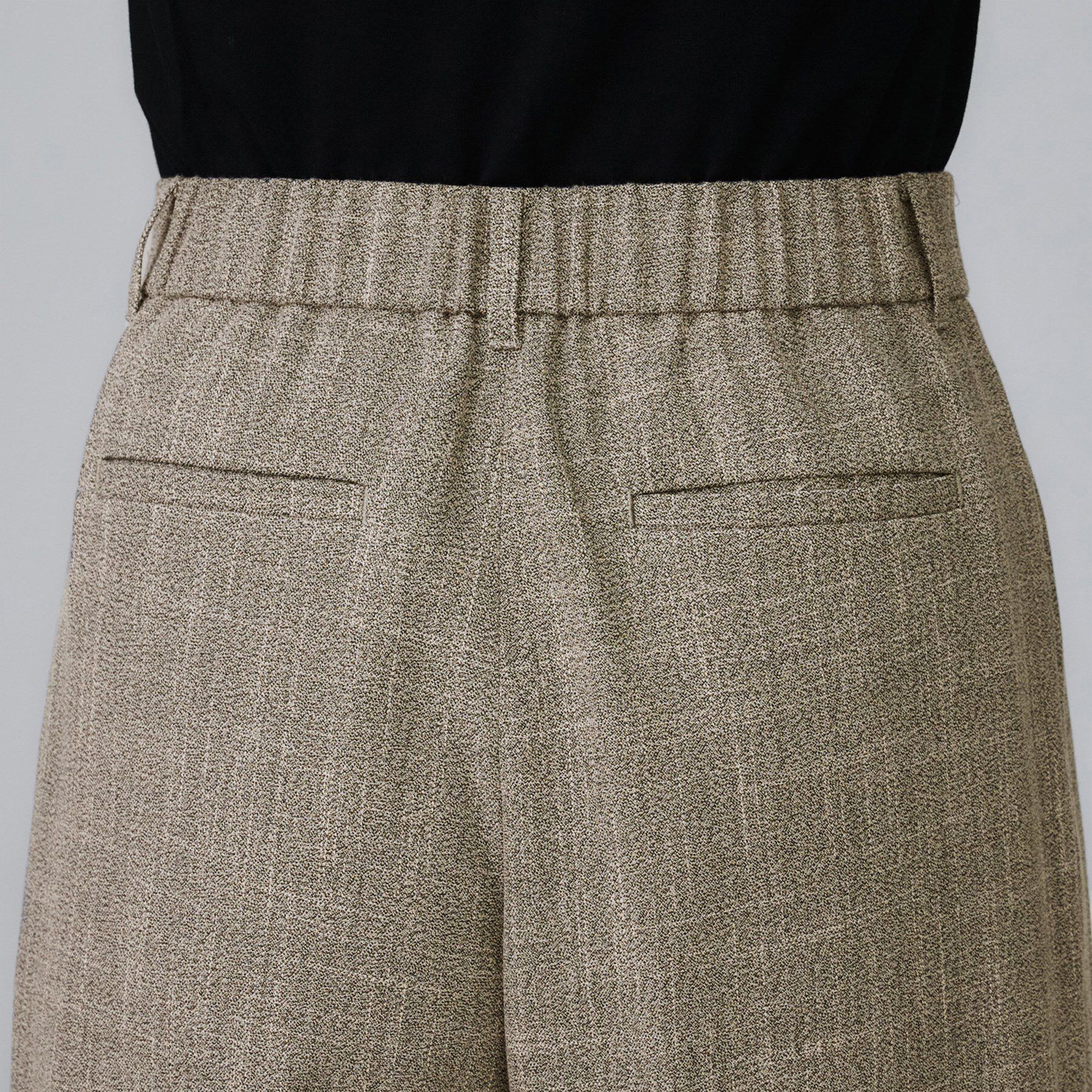 UNTITLED「【セットアップ可/洗える】梳毛調合繊2タックワイドパンツ」|その他|