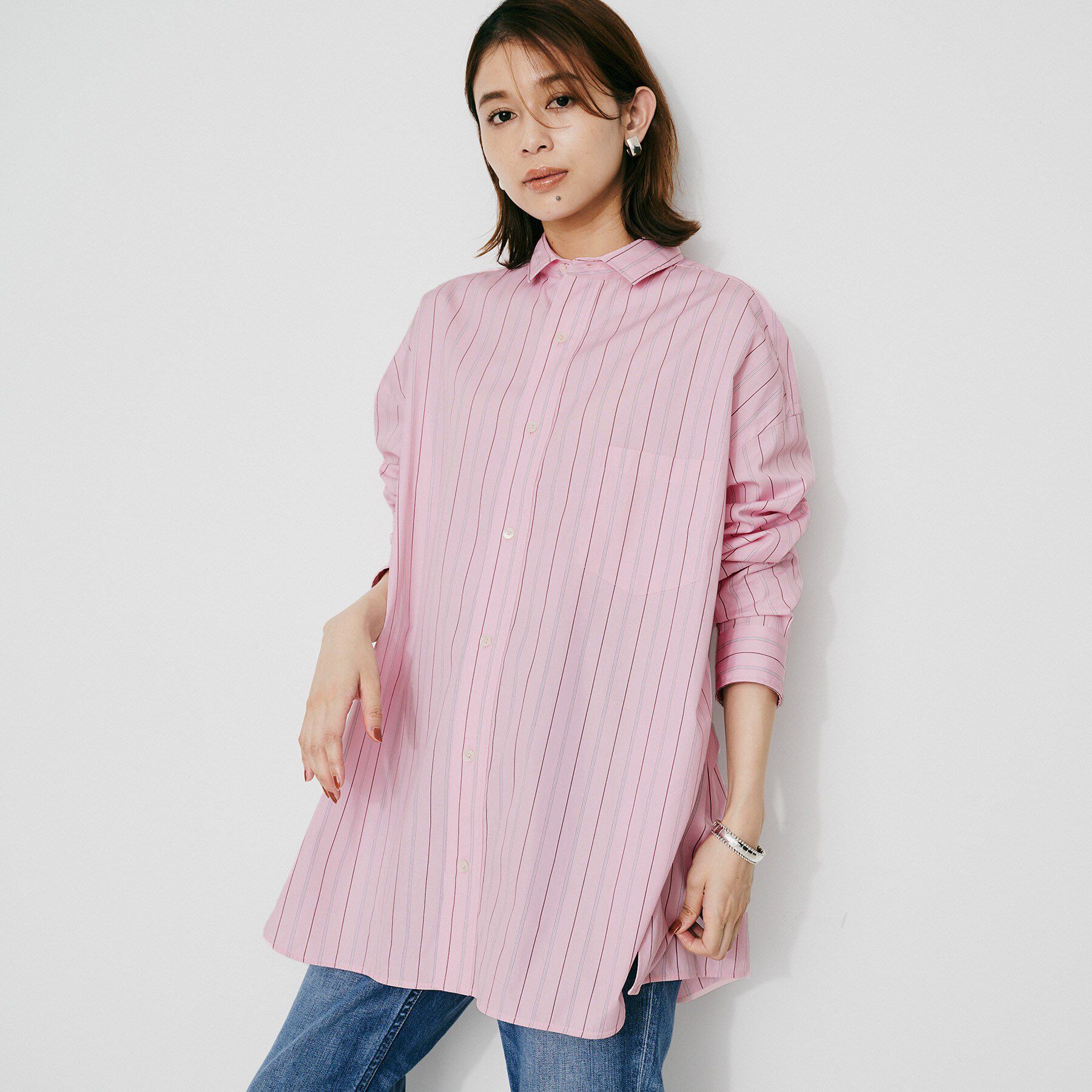 UNTITLED「【TICCA】スクエアビッグシャツ」|シャツ・ブラウス|