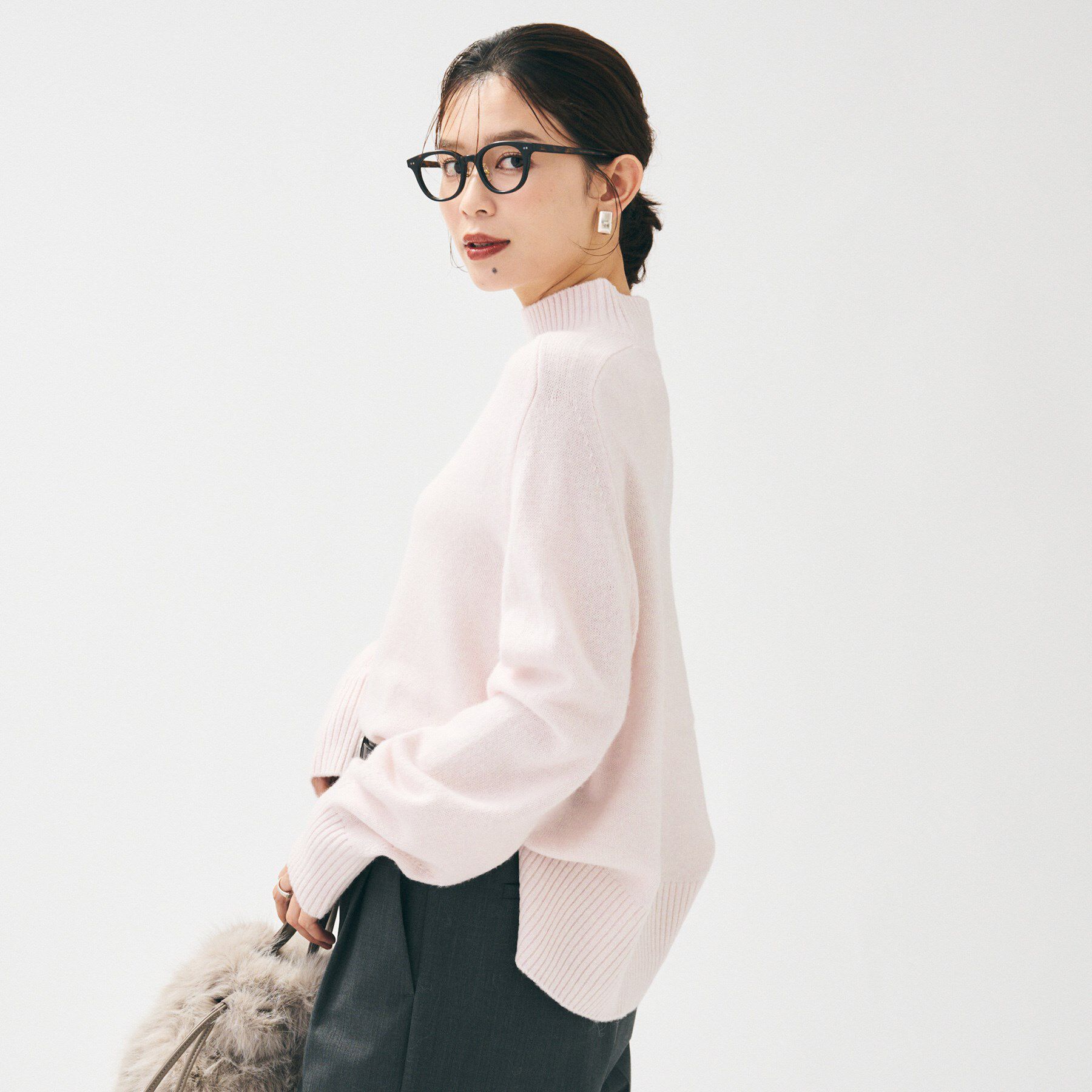 UNTITLED「【8色展開/洗える】ウールカシミヤ ハイネックニット」|ニット・セーター|