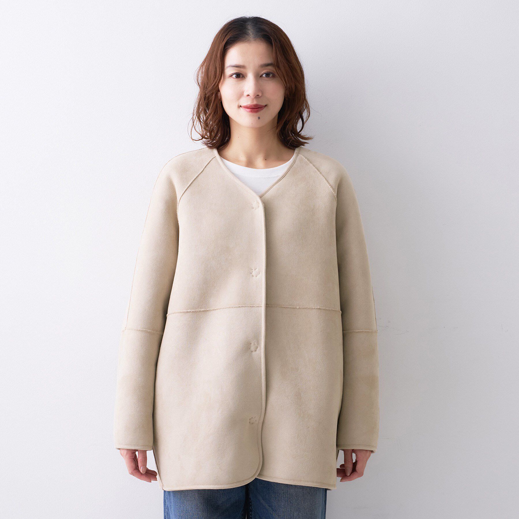 UNTITLED「【Munich】リバーシブルコート」|ノーカラーコート|