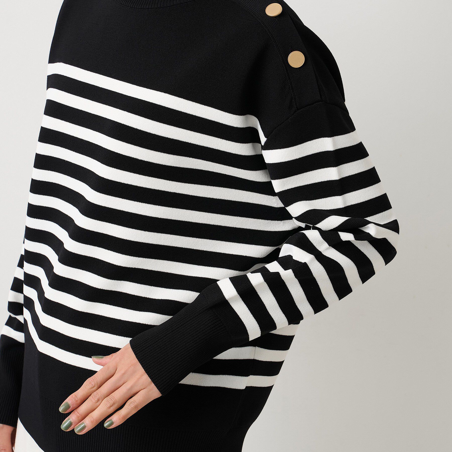 UNTITLED「【洗える/ゆったりコンパクト】ミラノリブプルオーバー」|ニット・セーター|