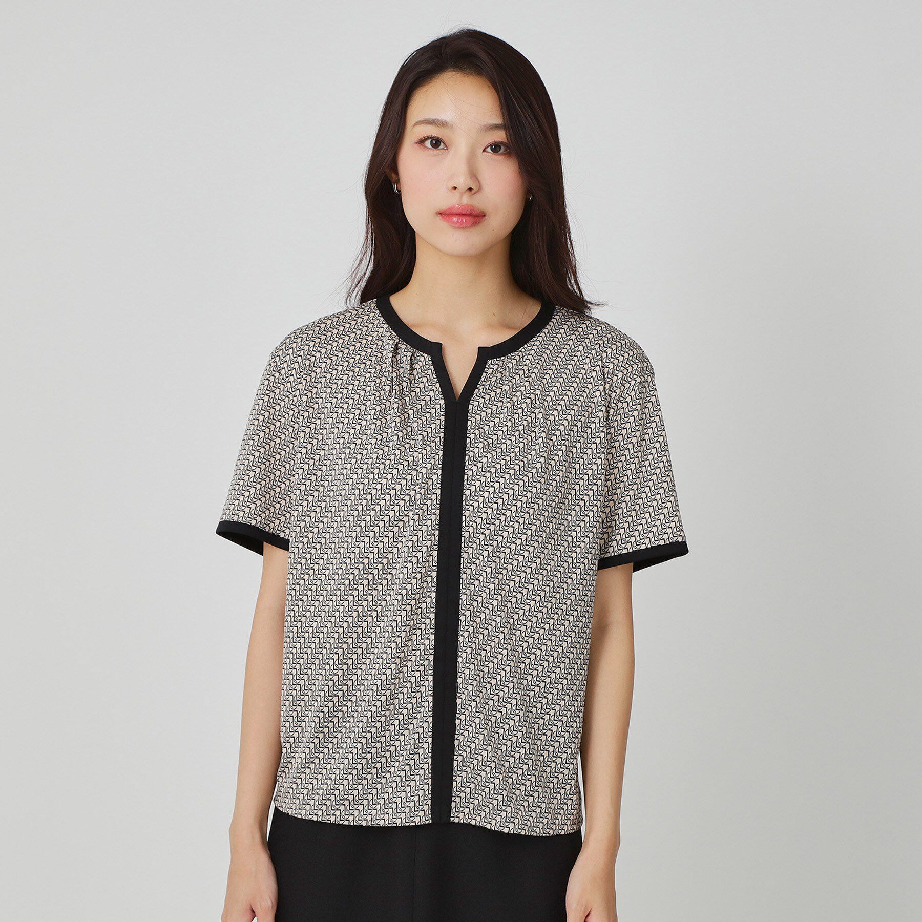 COUP DE CHANCE「【手洗い可／日本製】柄トップス」|シャツ・ブラウス|