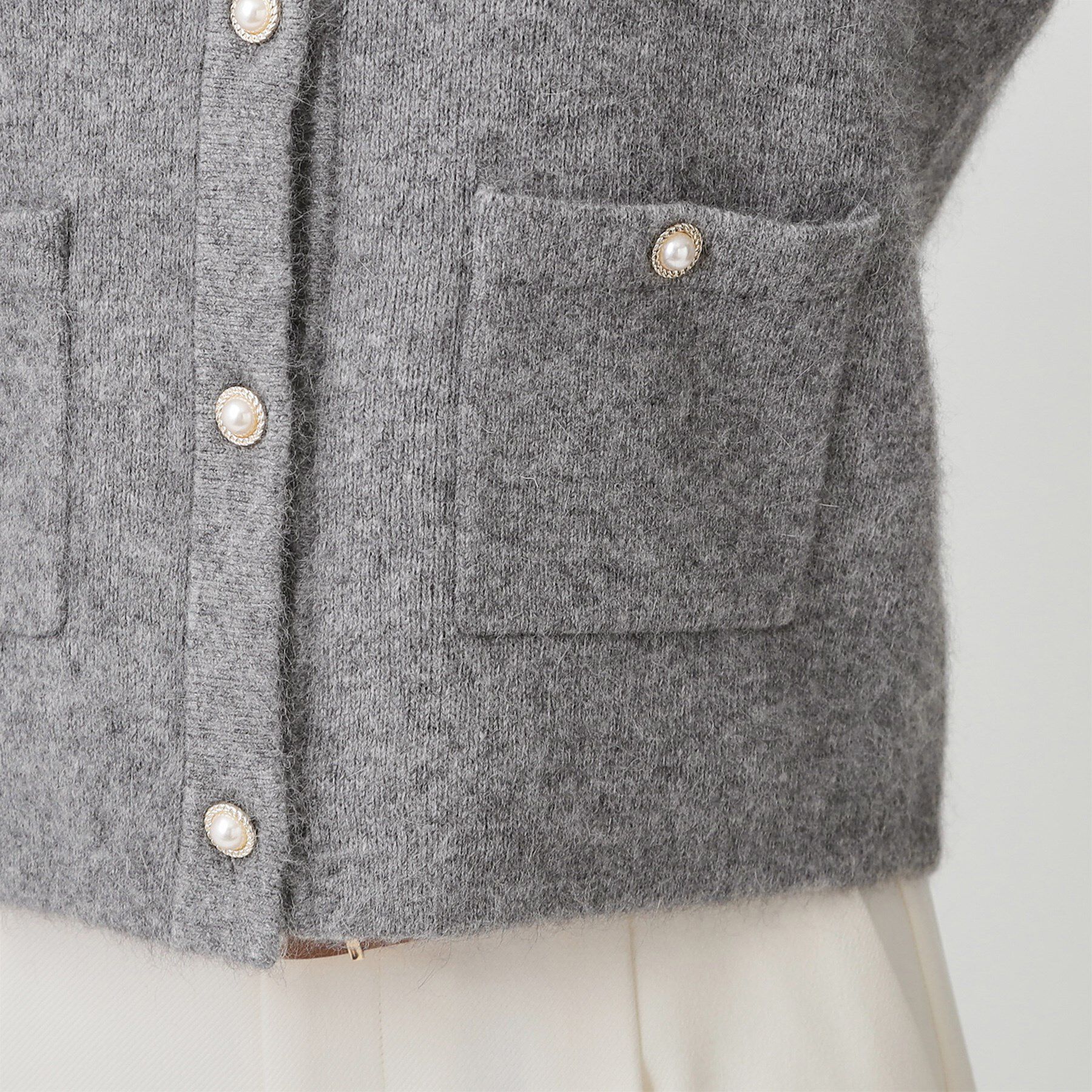 COUP DE CHANCE「【手洗い可】ジャケット風カーディガン」|カーディガン|