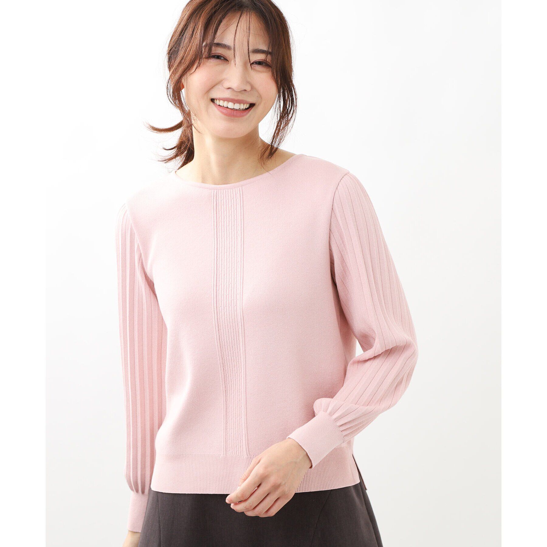 Reflect「【大人気ニットに新色登場！マイカラニット+／細見え／WEB限定カラーあり／マシンウォッシュ可／選べる」|ニット・セーター|