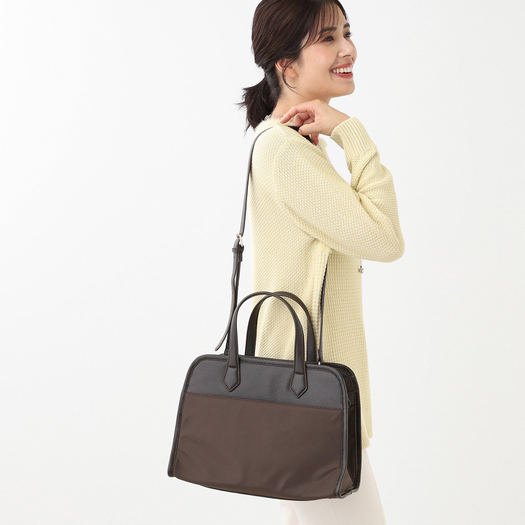 Reflect「【マチがしっかり！大容量】異素材トートバッグ」|トートバッグ|