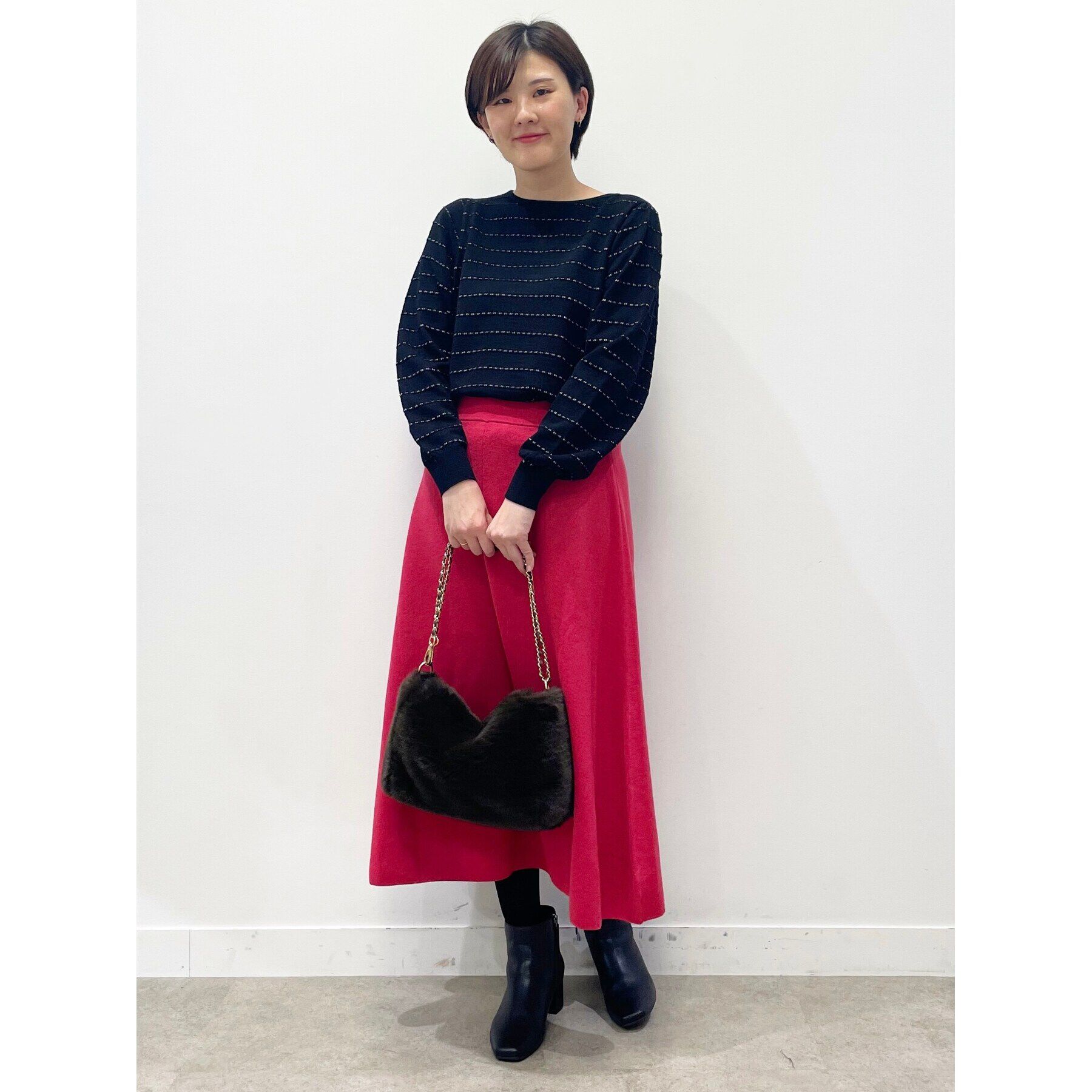 Reflect「【WEB限定カラーあり／洗える／セットアップ可】ジャカードニットスカート」|スカート|