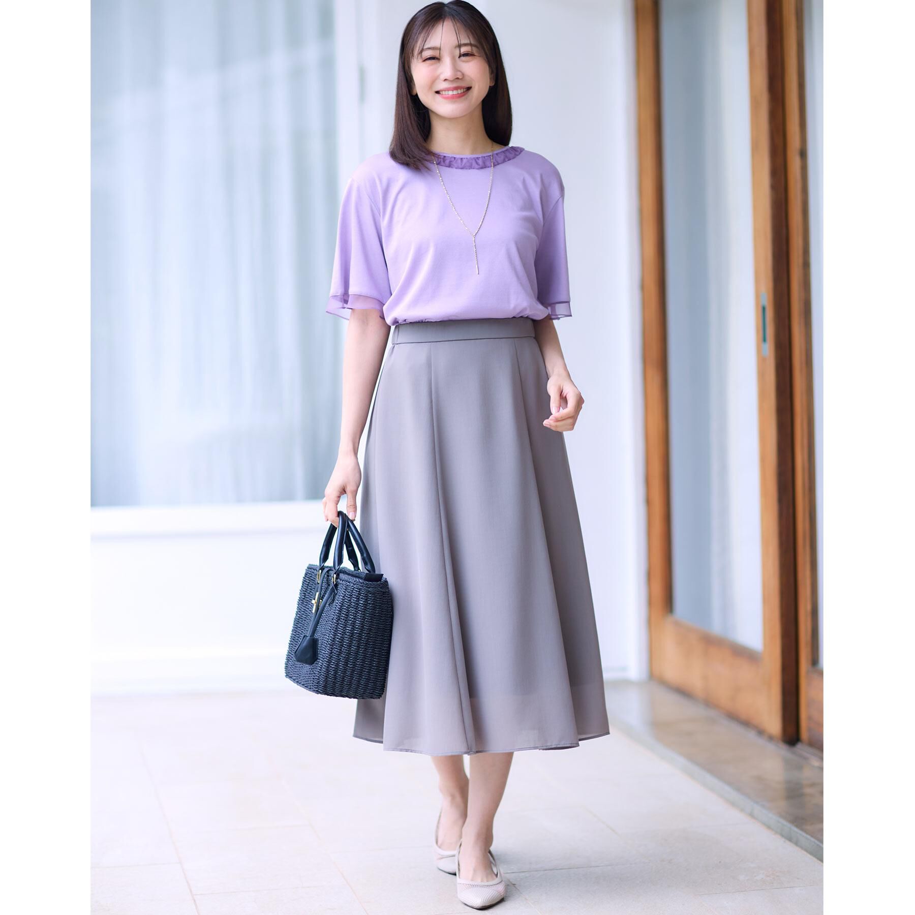 Reflect「【洗える】キレイめジャージプルオーバー」|Tシャツ・カットソー|