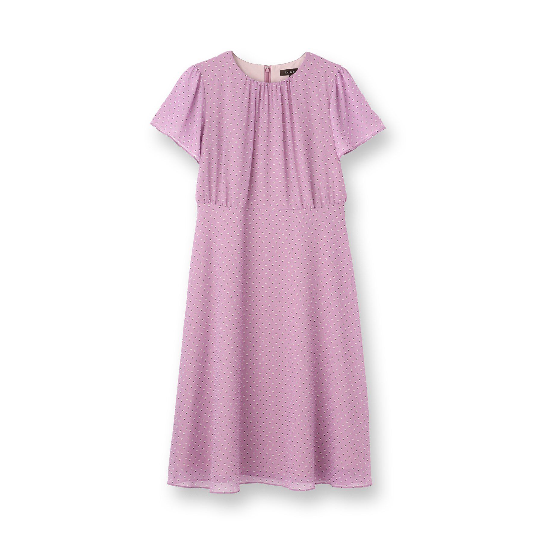 Reflect「【夏SALE／WEB先行カラーあり／マシンウォッシュ可】コツキ幾何柄ワンピース」|ワンピース|