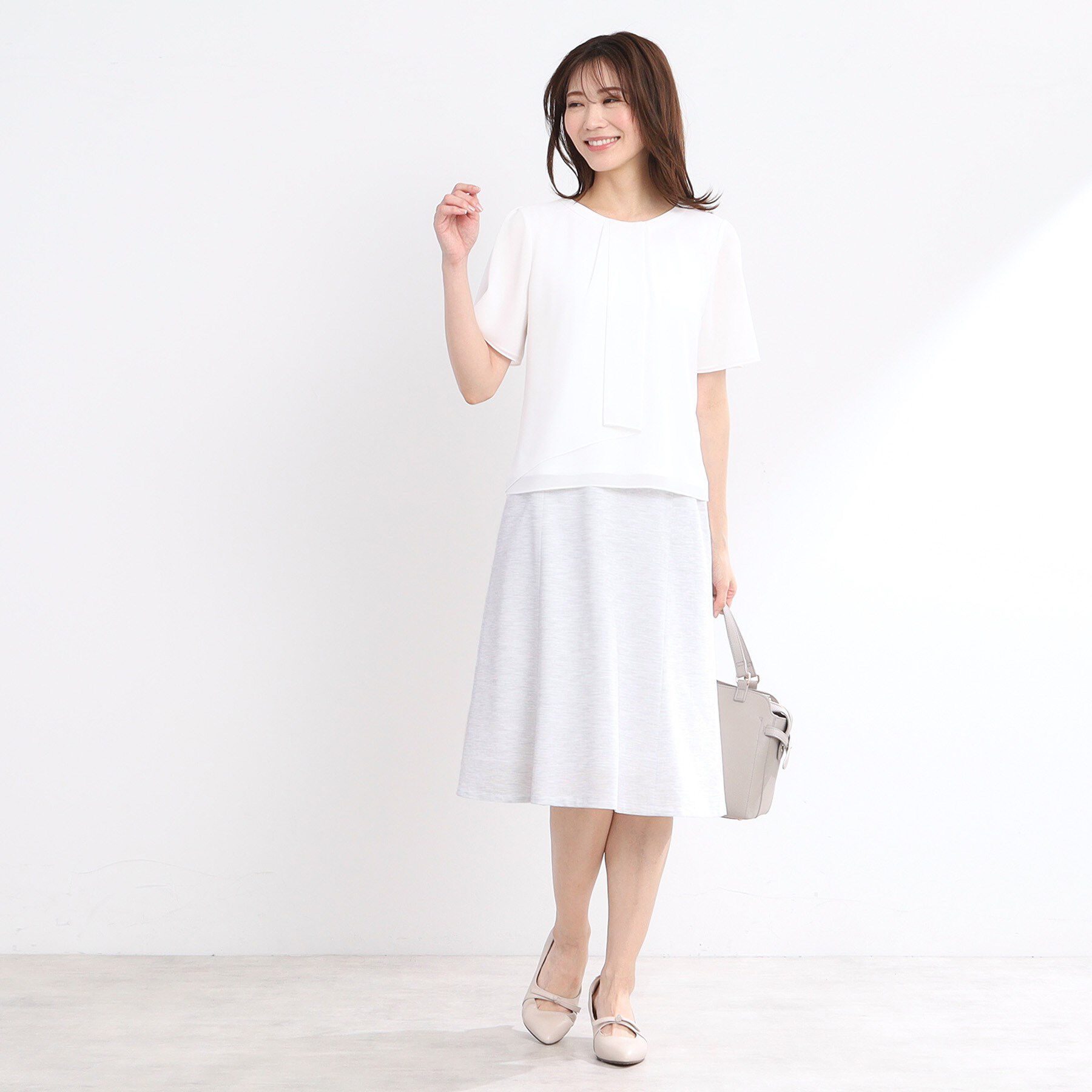 Reflect「【匠シリーズ／洗える】匠ソフトフレアスカート」|スカート|