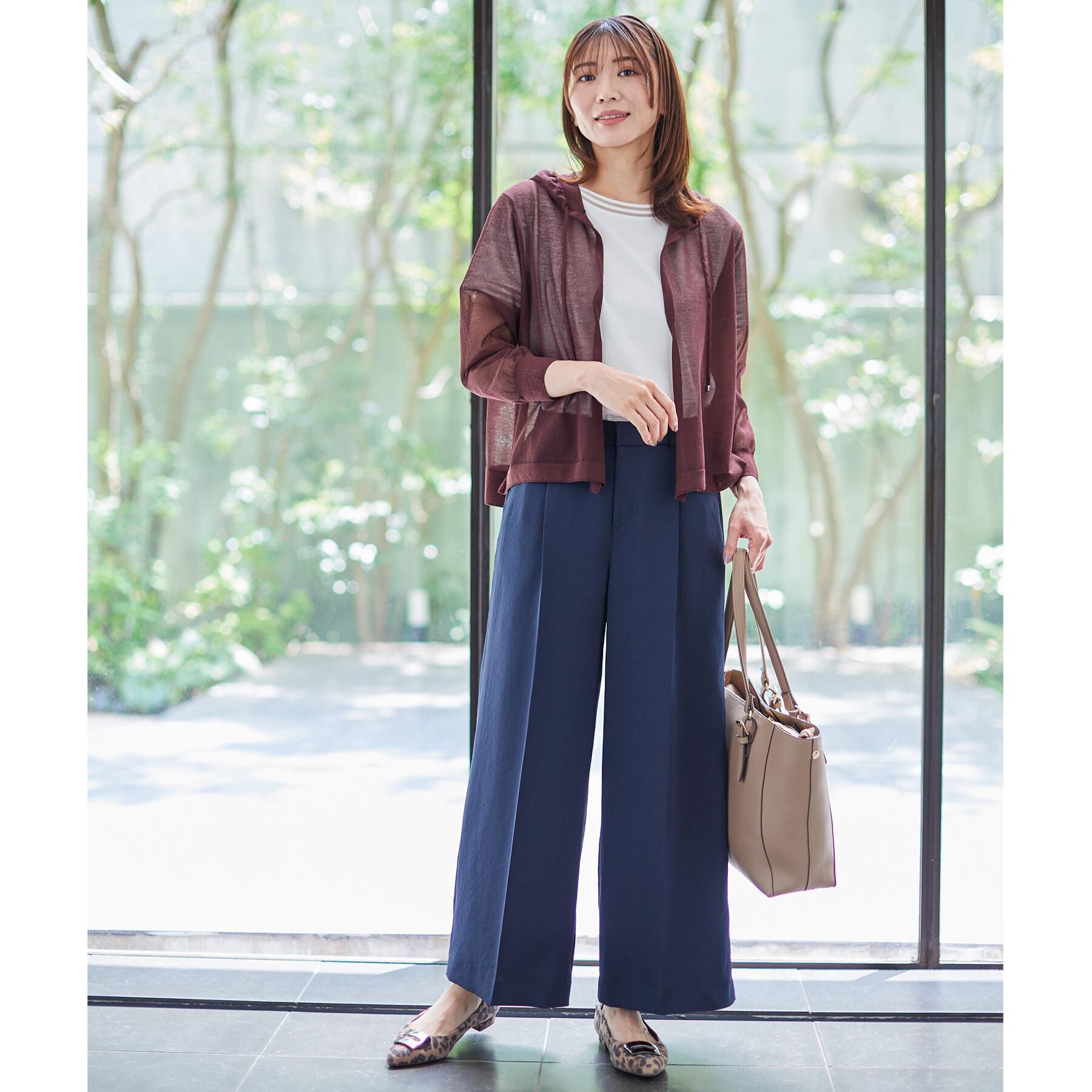 Reflect「【インナーにおすすめ◎】シアーネックデザインプルオーバー」|Tシャツ・カットソー|