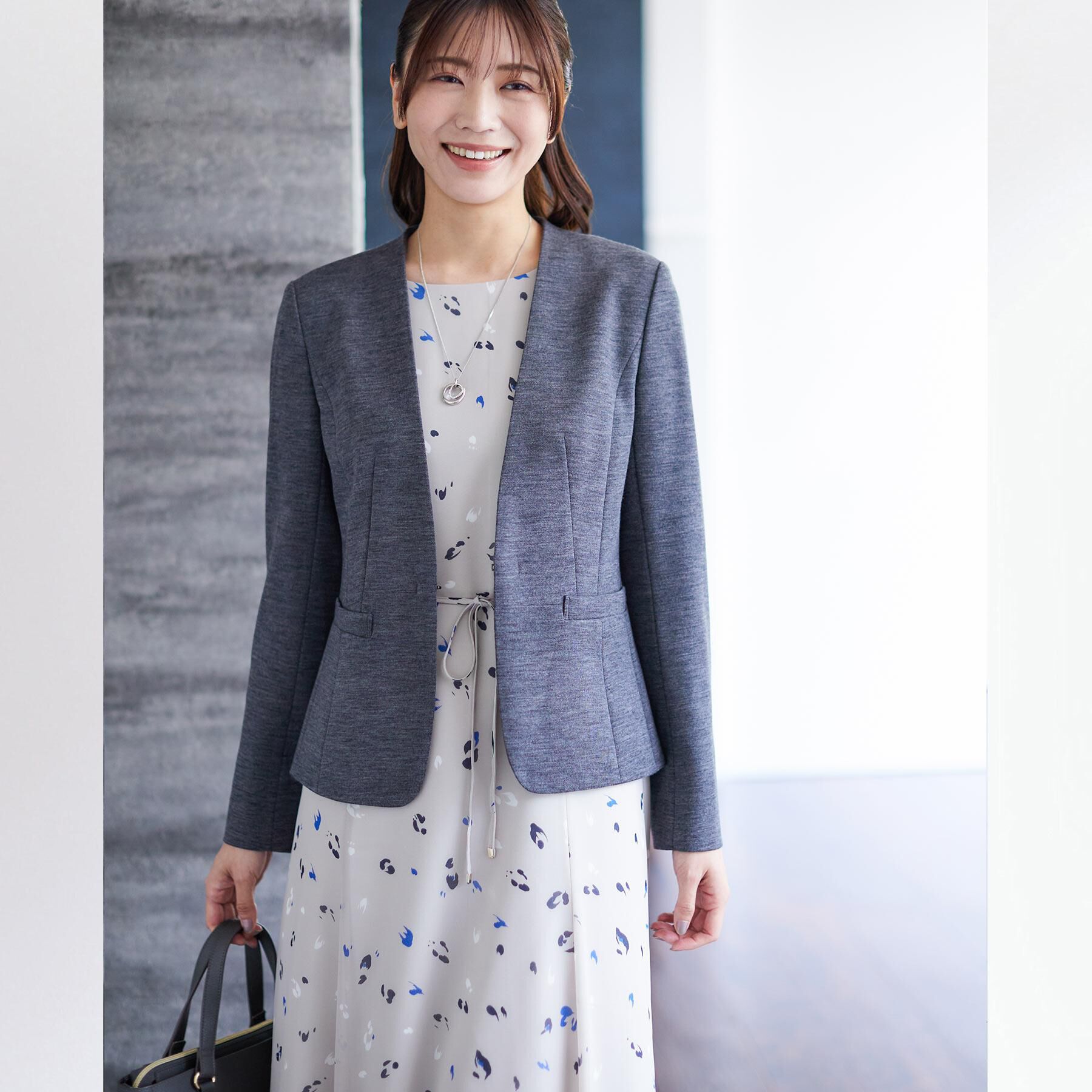 Reflect「【匠シリーズ／すっきり見え／セットアップ可】匠ジャケット／ノーカラー」|ノーカラージャケット|