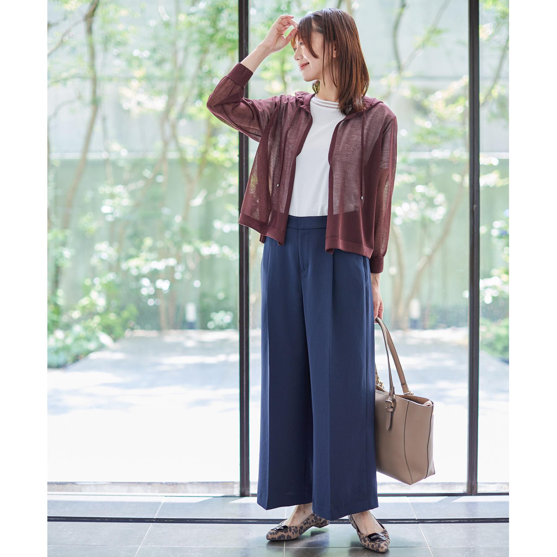 Reflect「【透けない】フルレングスワイドストレートパンツ」|その他|