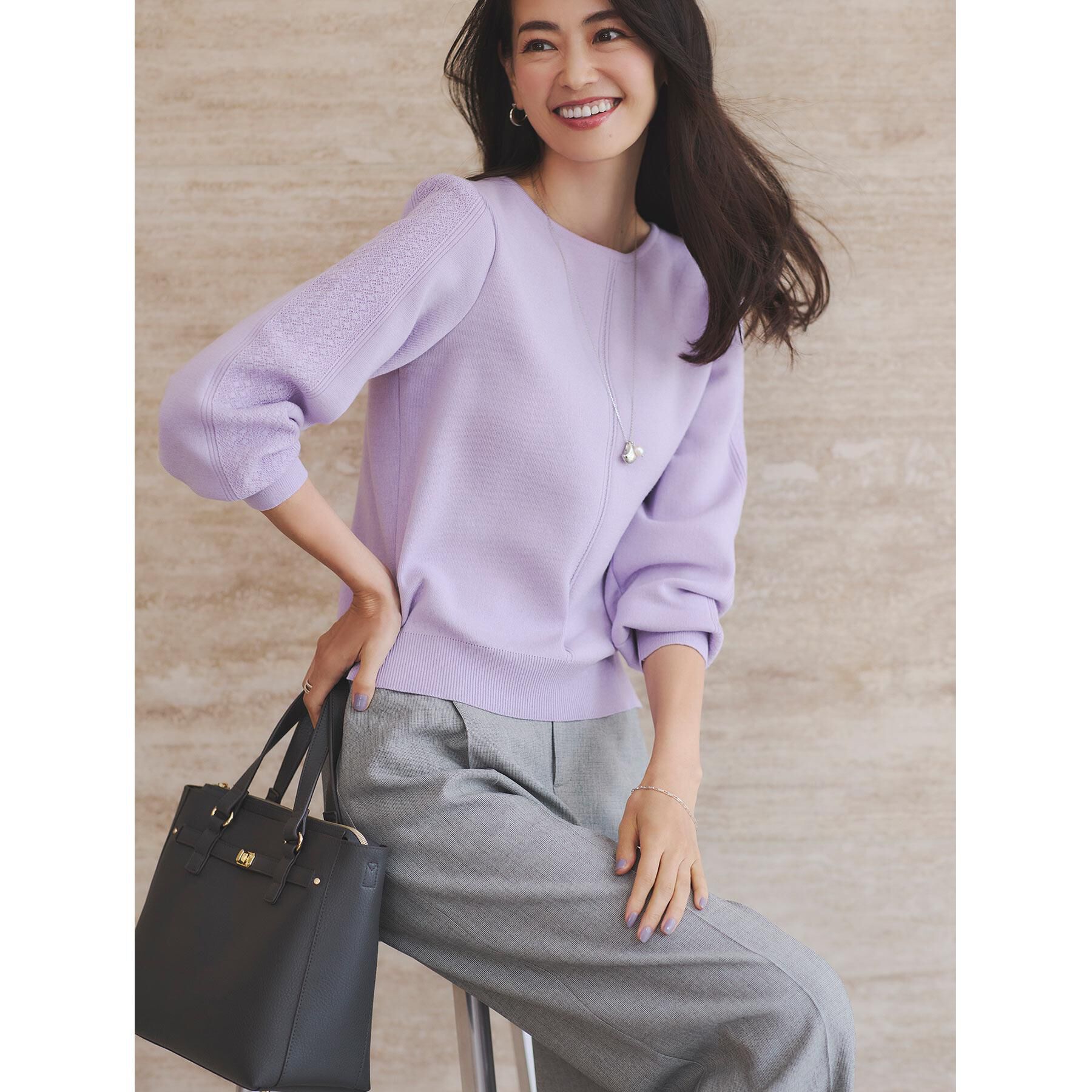 Reflect「【選べる8色／スカートにもパンツにも◎】ウール混ボートネックニット」|ニット・セーター|